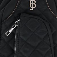 Julia Buxton Women's Nylon Quilted Sling Bag - Black