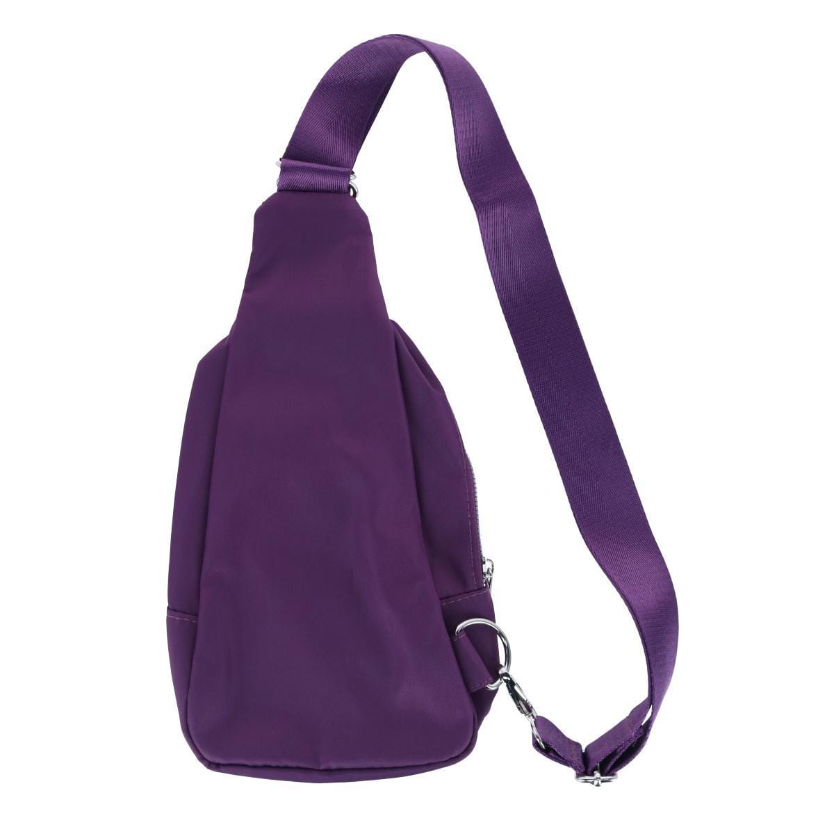 Julia Buxton Women's Nylon Quilted Sling Bag - Plum