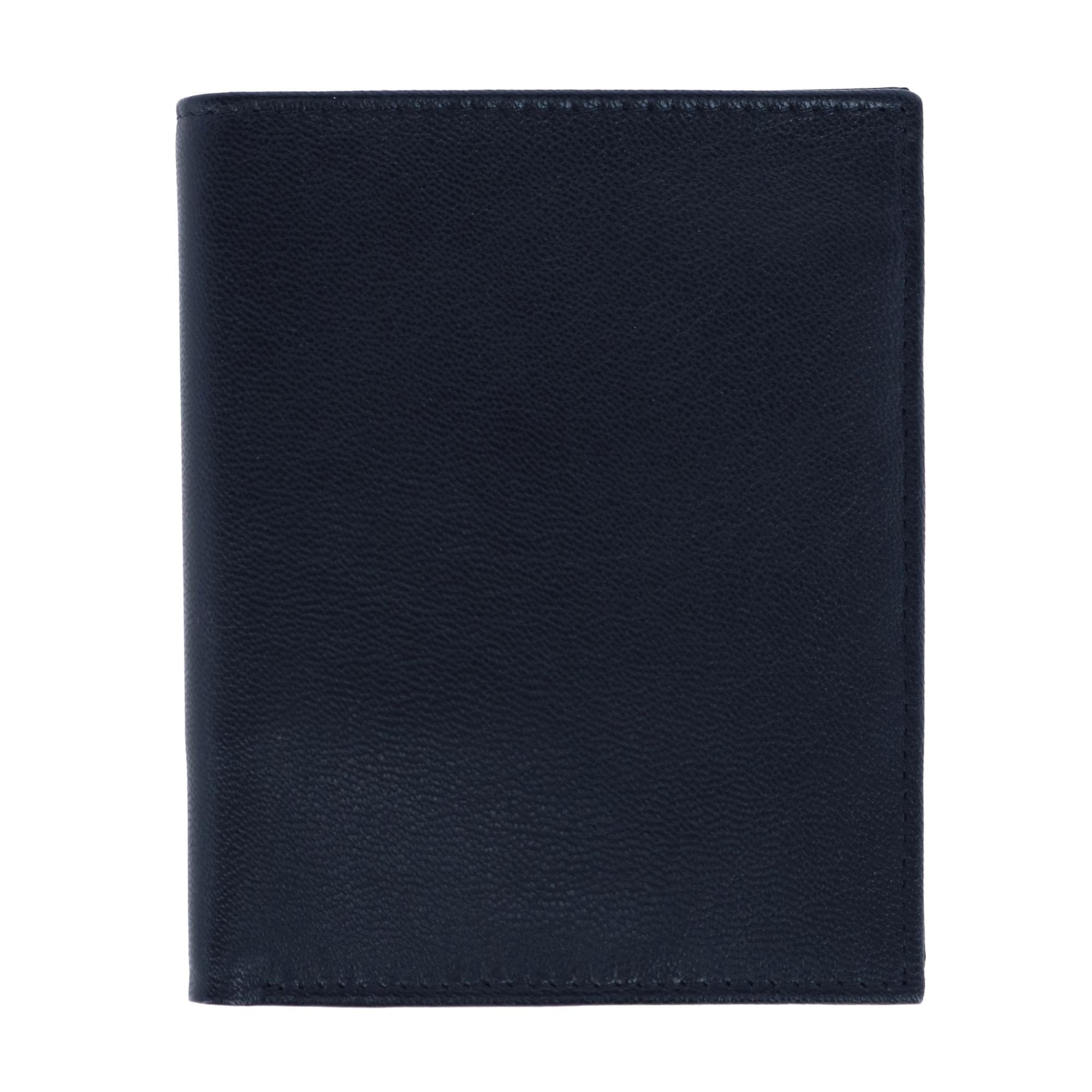 Buxton Men's Emblem Leather Credit Card Folio Pocket Secretary - Men's Emblem Leather Credit Card Folio Pocket Secretary