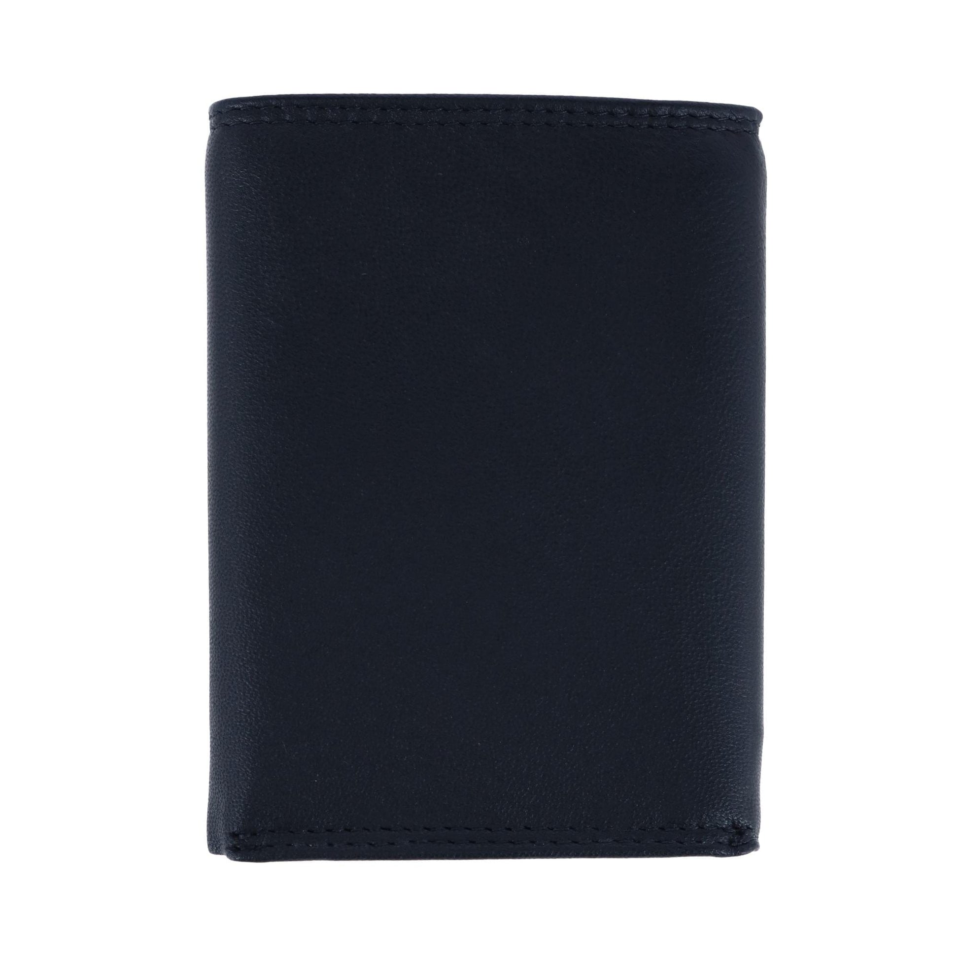 Buxton Men's RFID Nappa Leather Removable ID Trifold Wallet - Black