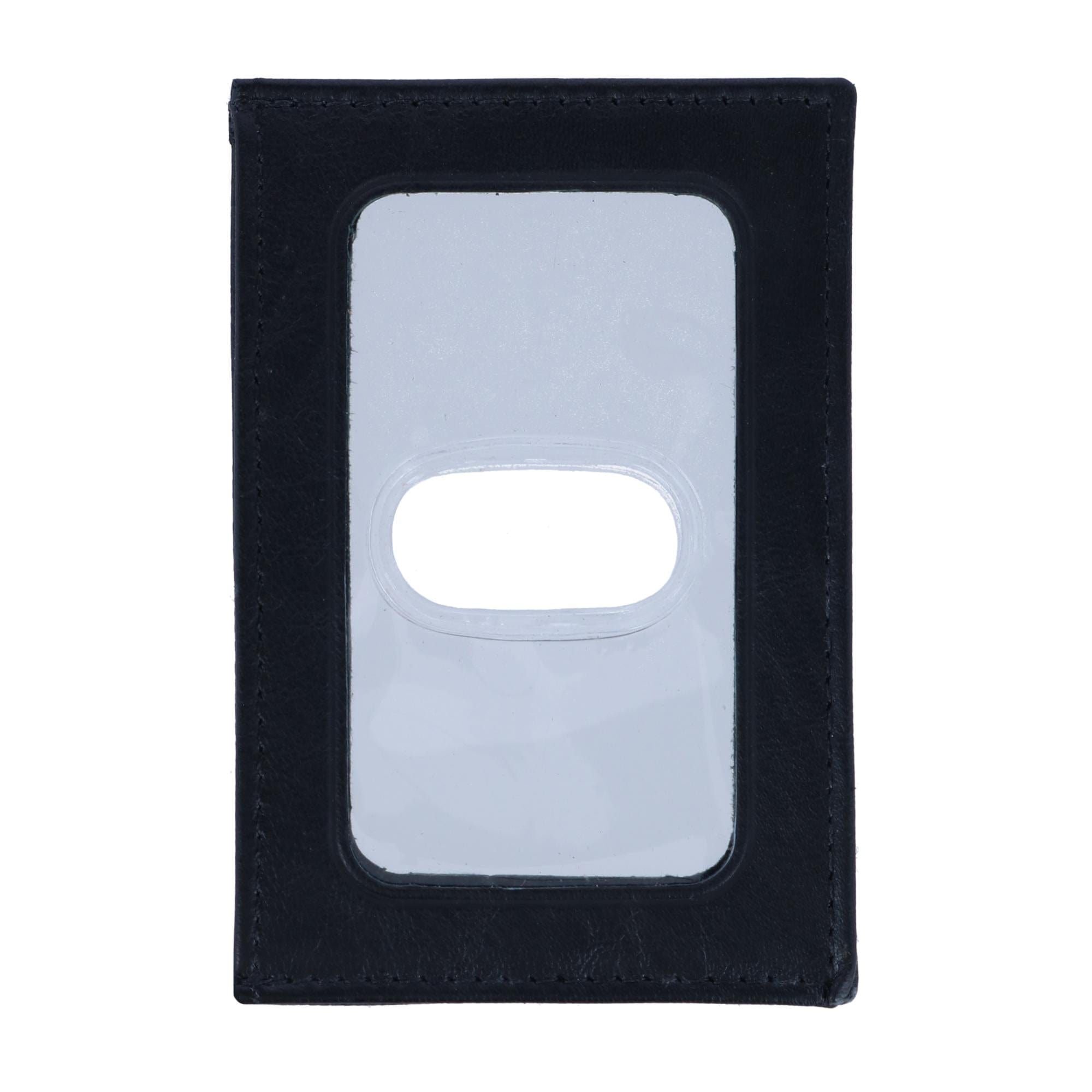 Buxton Men's RFID Nappa Leather Removable ID Trifold Wallet - Black