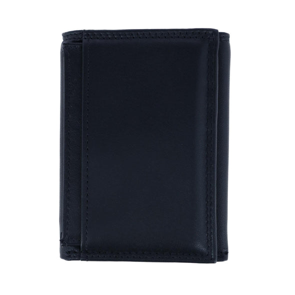 Men's RFID Nappa Leather Removable ID Trifold Wallet