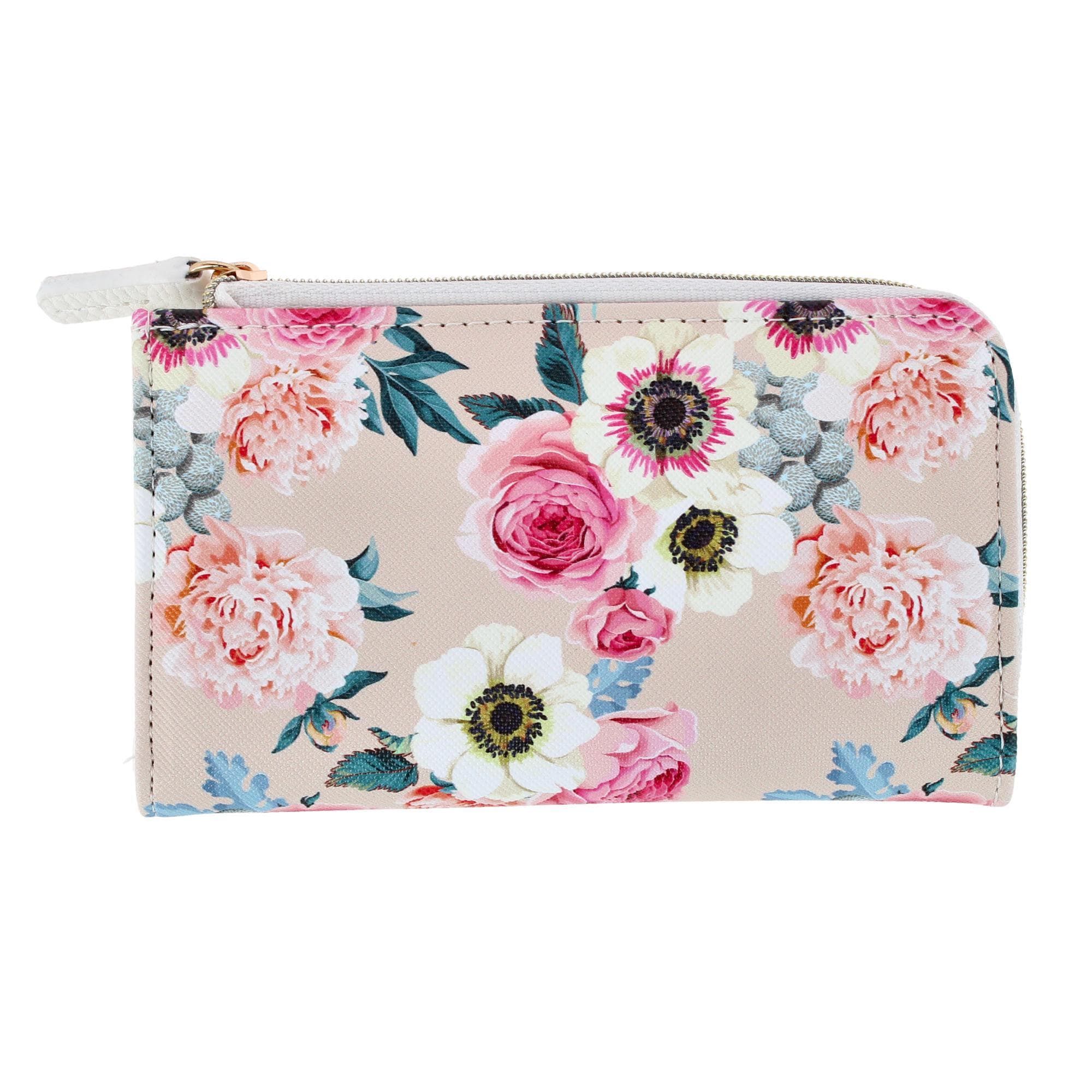 Julia Buxton Women's Fashionable L Zip Snap Premium Faux Leather Wallet - Women's Fashionable L Zip Snap Premium Faux Leather Wallet