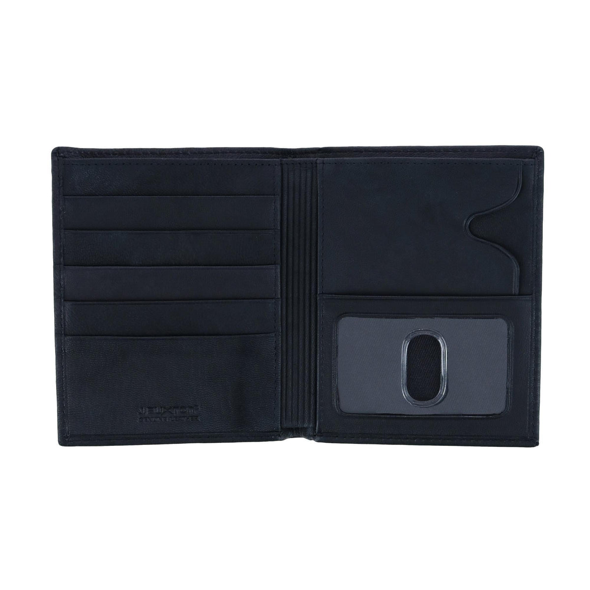 Buxton Men's Leather Credit Card Wallet - Black