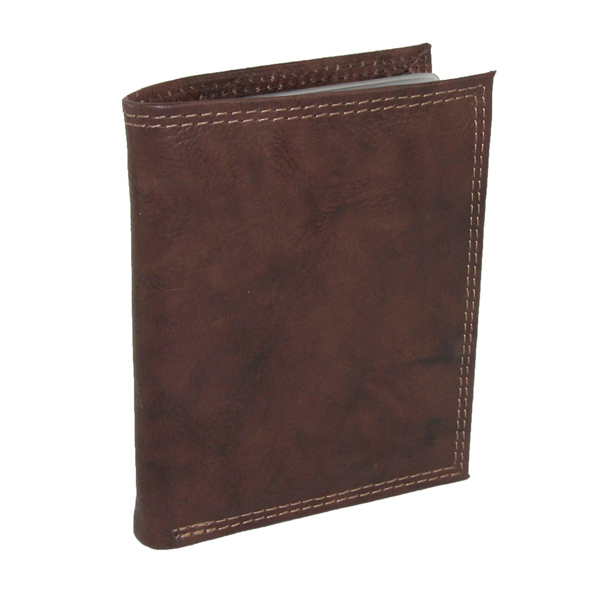 Buxton Men's Leather Credit Card Wallet - Brown