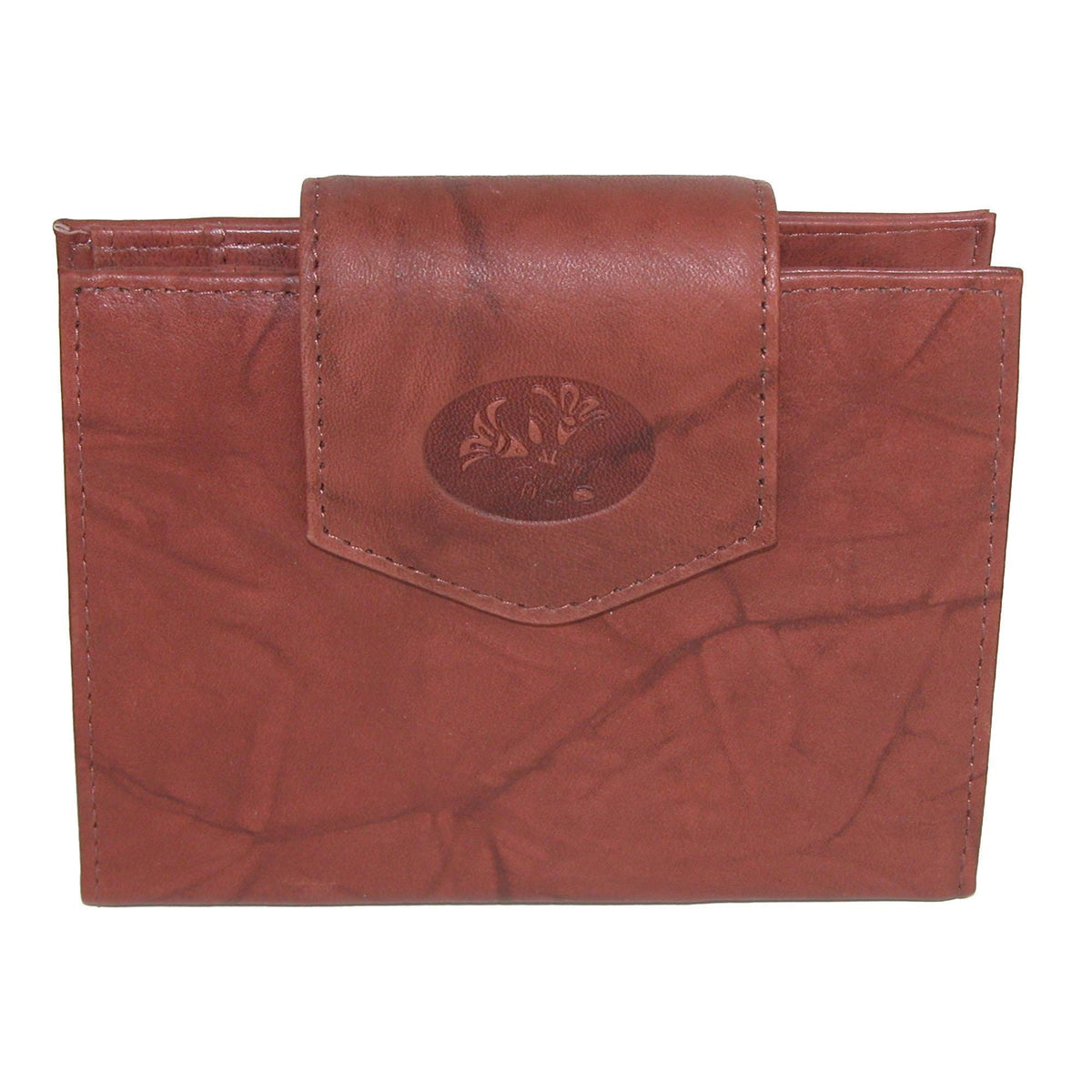 Buxton Women's Leather Attache Clutch Cardex Wallet and Coin Purse