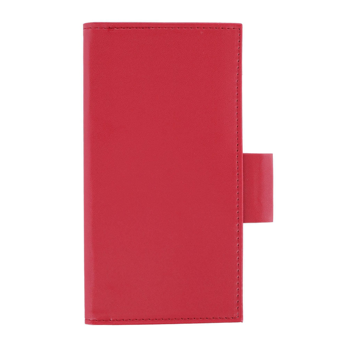Buxton Women's Leather Long Bifold Organizer Wallet with Floral Emboss - Red