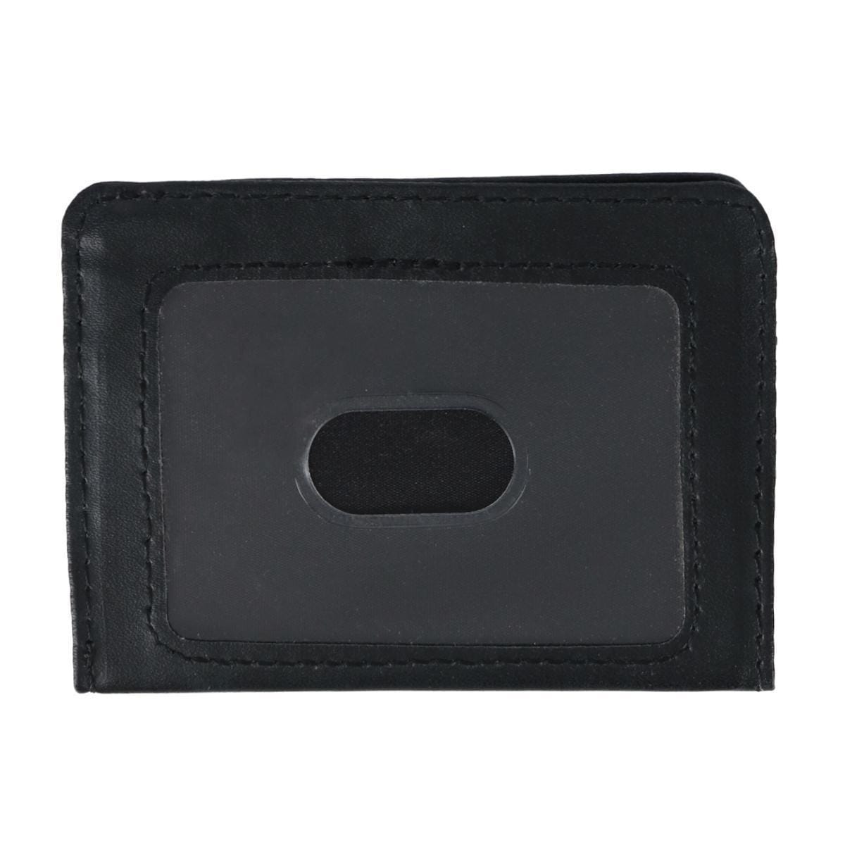 Buxton Women's Colorful Designer Premium Faux Leather Large ID Coin Case - Black