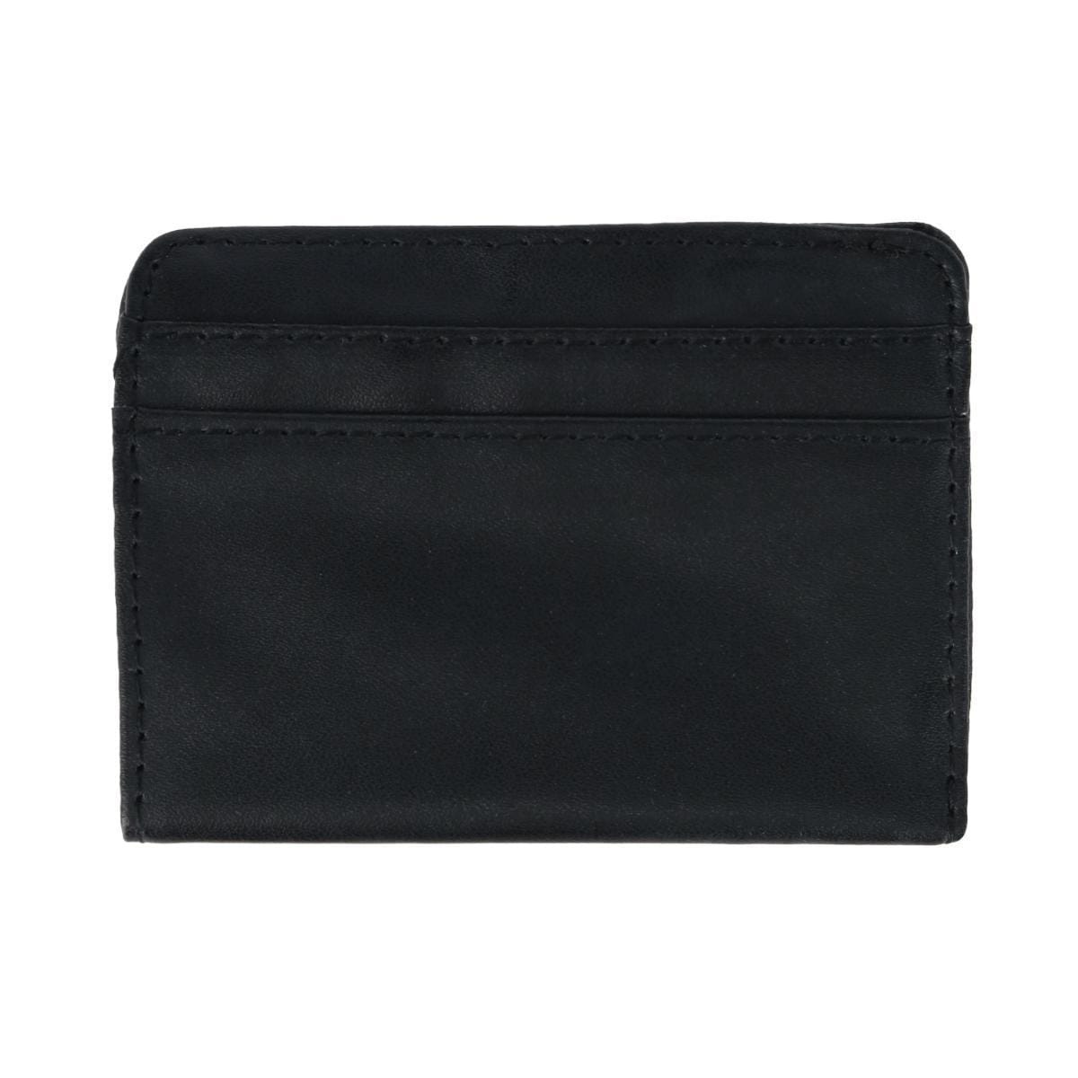 Buxton Women's Colorful Designer Premium Faux Leather Large ID Coin Case - Black