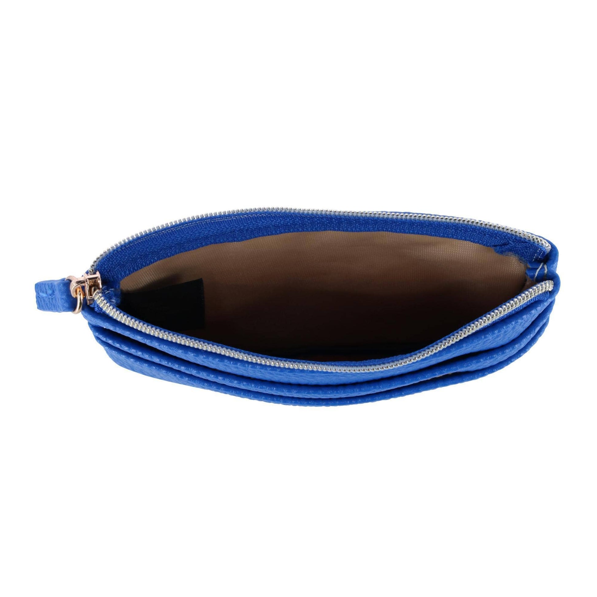 Buxton Women's Colorful Designer Premium Faux Leather Large ID Coin Case - Lagoon Blue