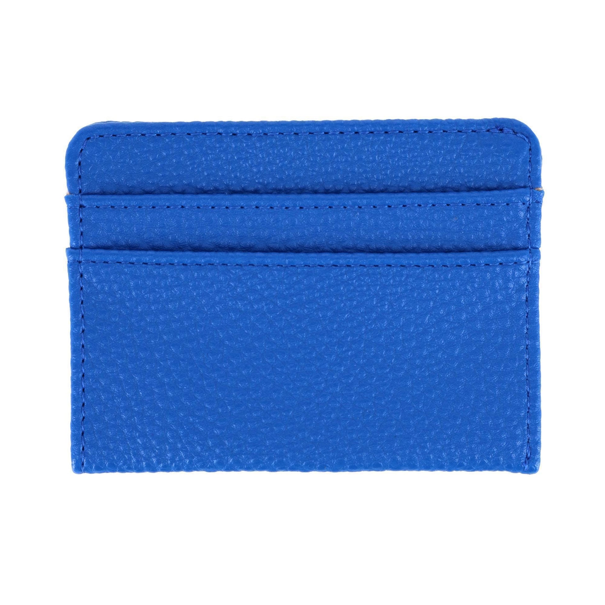 Buxton Women's Colorful Designer Premium Faux Leather Large ID Coin Case - Lagoon Blue