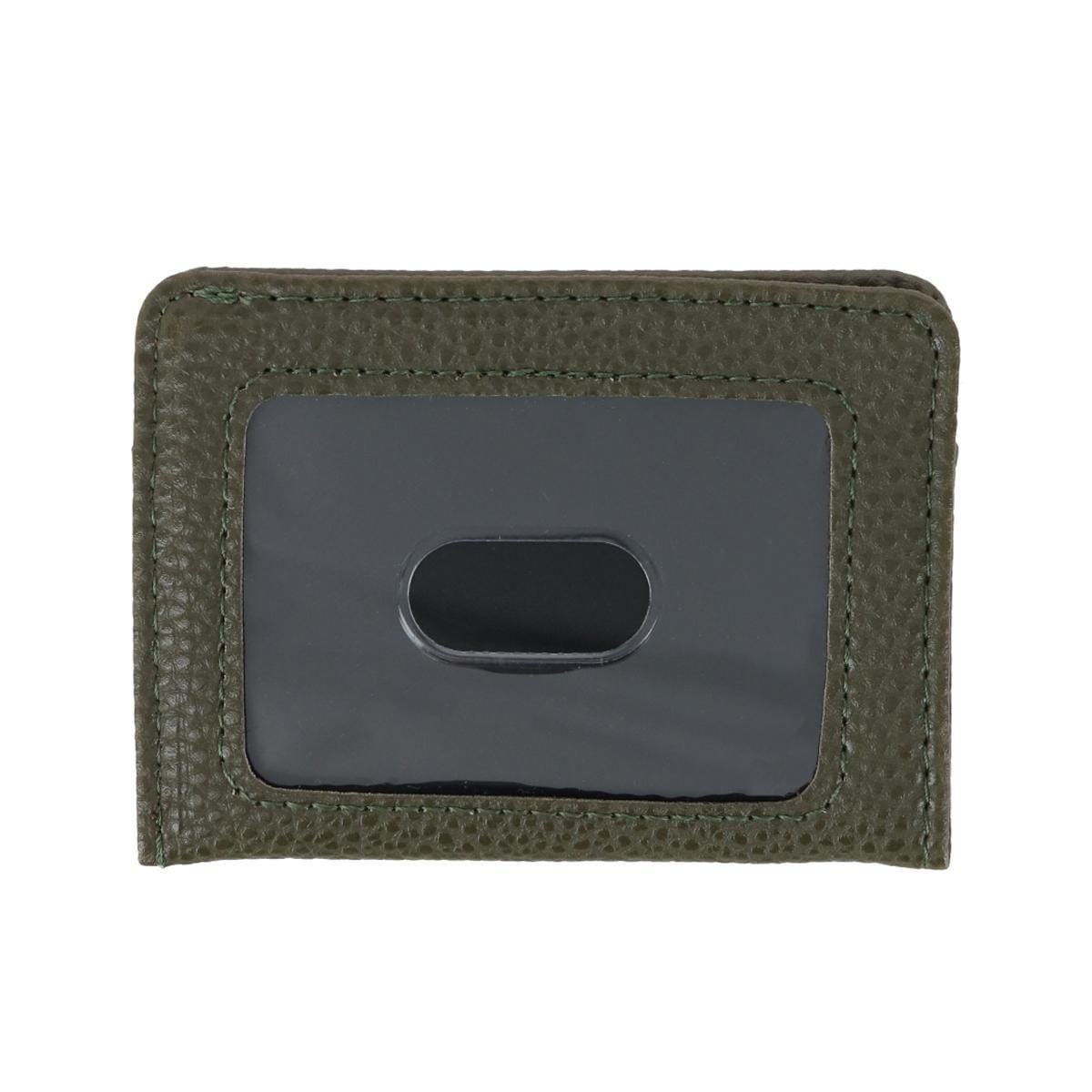 Buxton Women's Colorful Designer Premium Faux Leather Large ID Coin Case - Olive Green