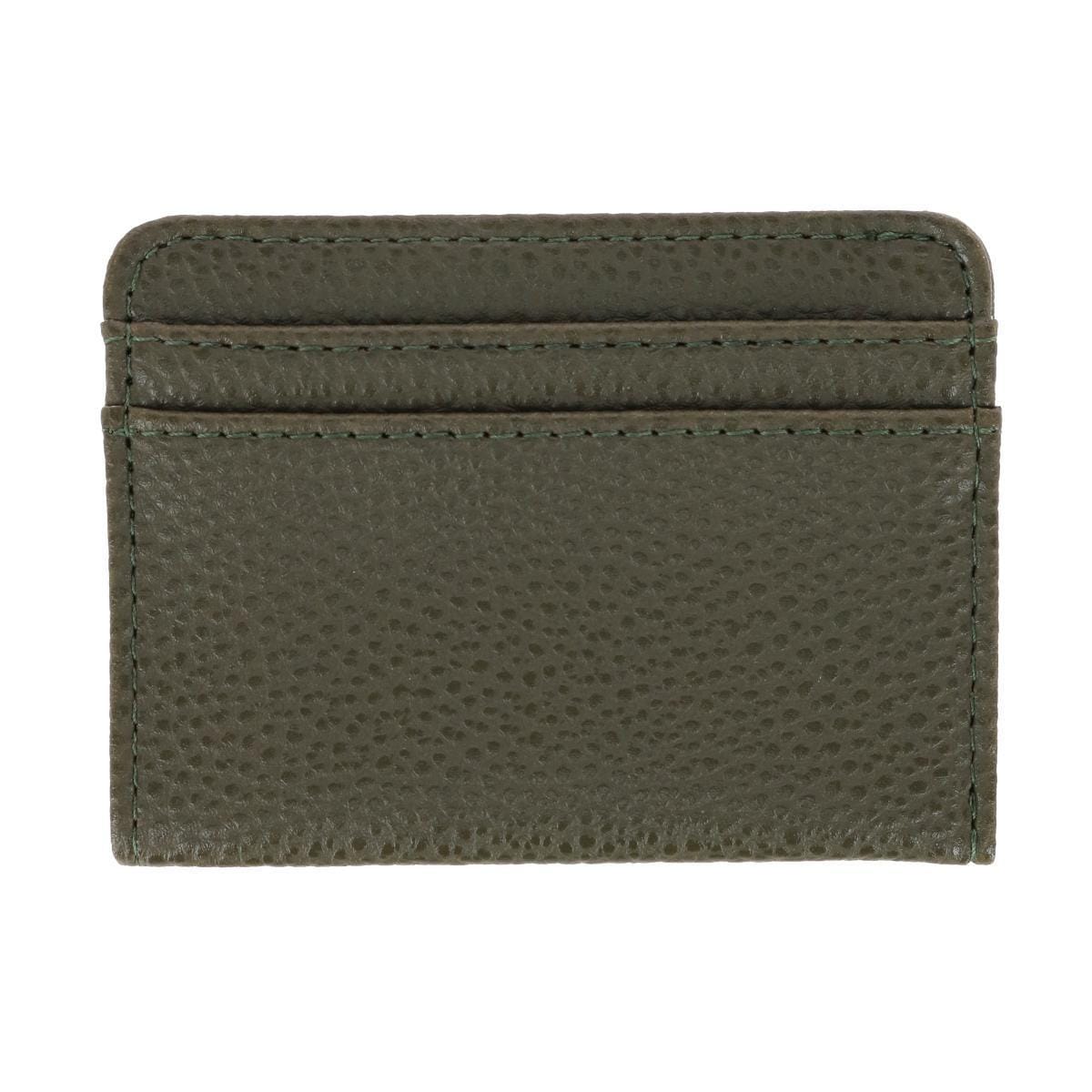 Buxton Women's Colorful Designer Premium Faux Leather Large ID Coin Case - Olive Green