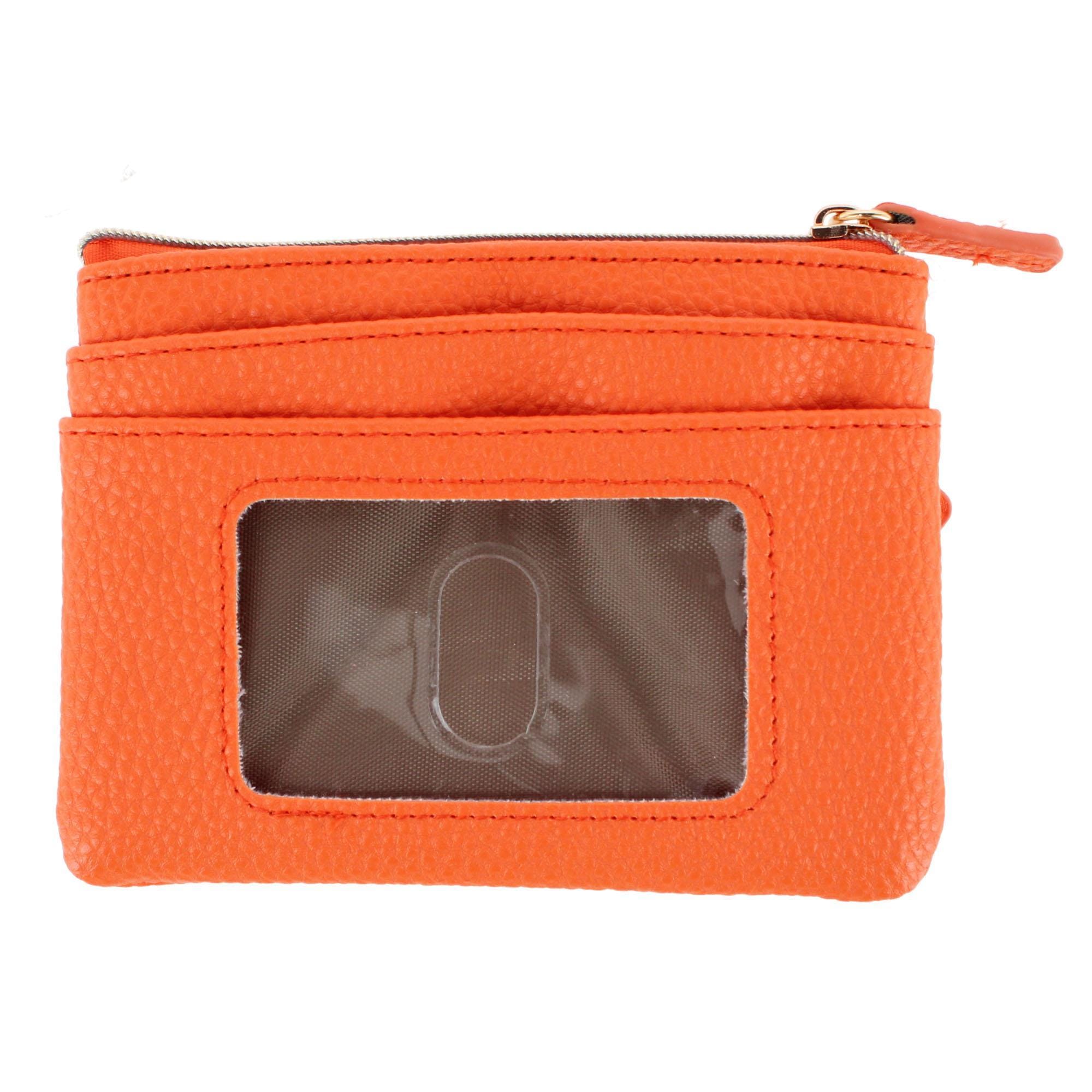 Buxton Women's Colorful Designer Premium Faux Leather Large ID Coin Case