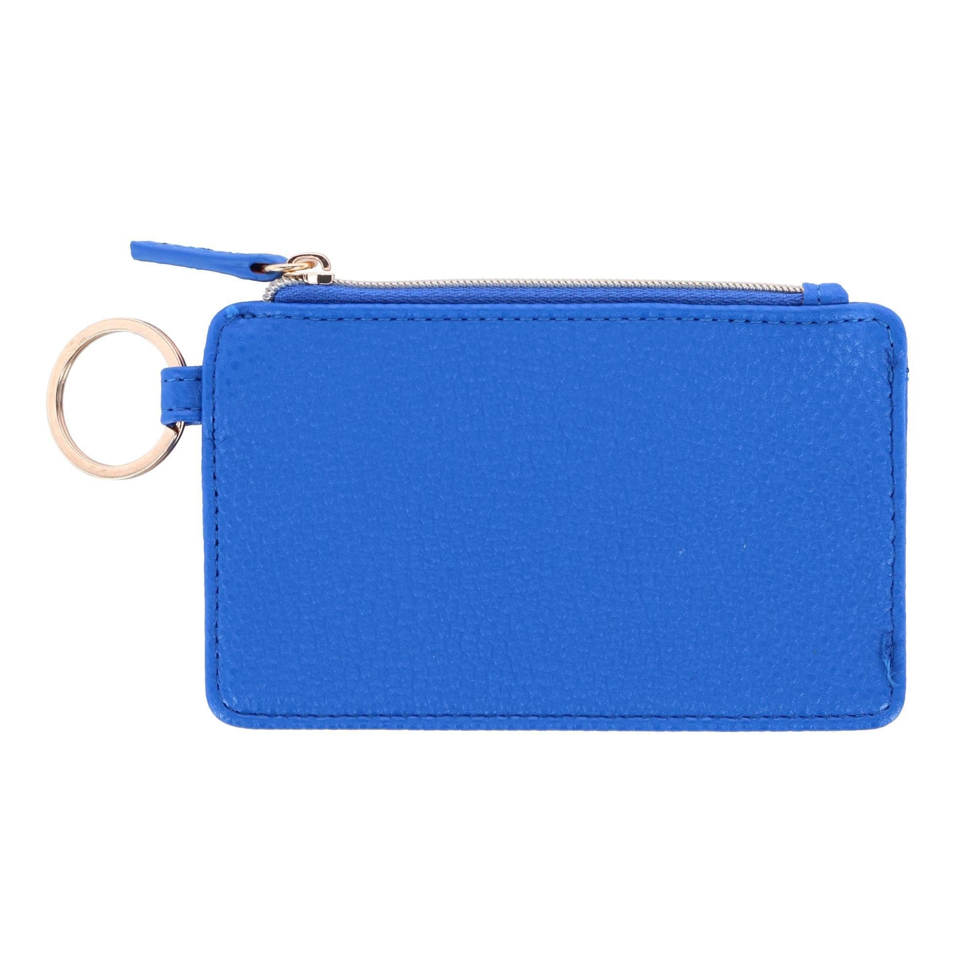 Julia Buxton Women's Vegan Leather Everywhere Lanyard ID Wallet - Lagoon Blue