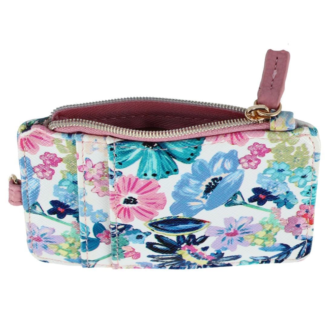 Julia Buxton Women's Vegan Leather Everywhere Lanyard ID Wallet - Dusty Rose