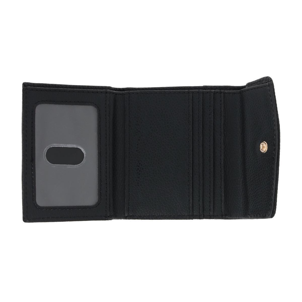Julia Buxton Women's Stylish and Colorful Mini Trifold Wallet - Black