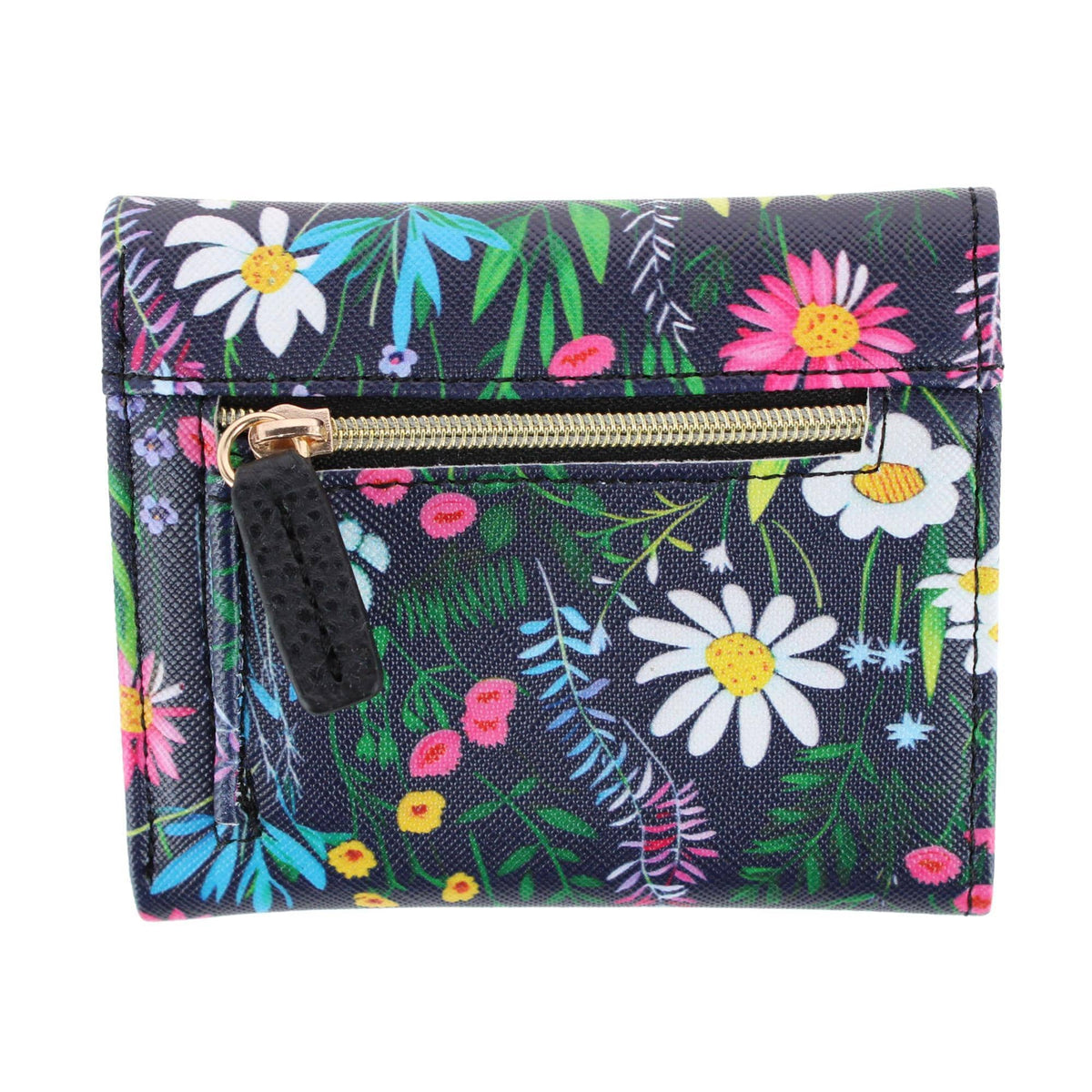 Julia Buxton Women's Stylish and Colorful Mini Trifold Wallet - Fragrant Floral