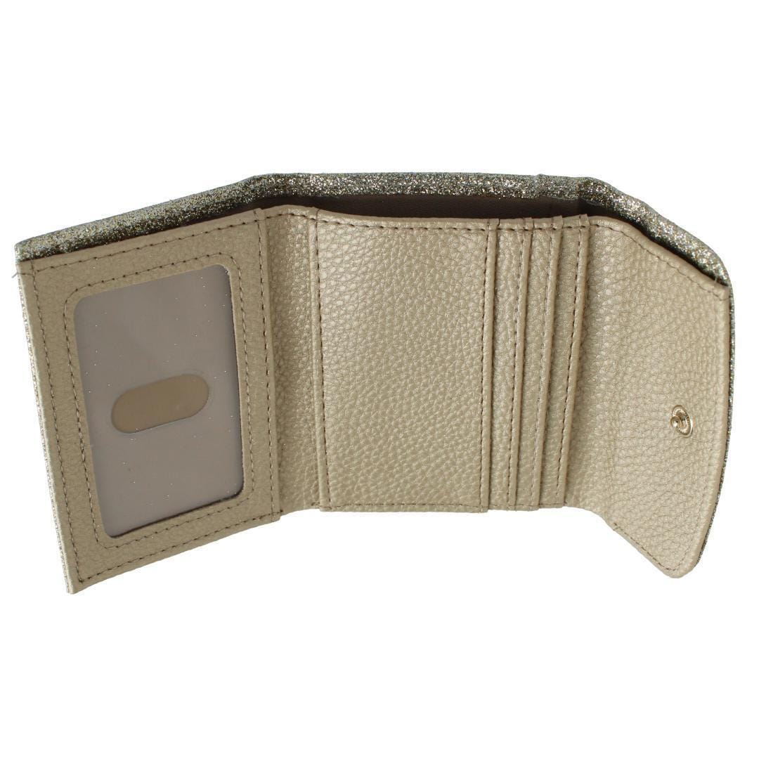 Julia Buxton Women's Stylish and Colorful Mini Trifold Wallet - Gold