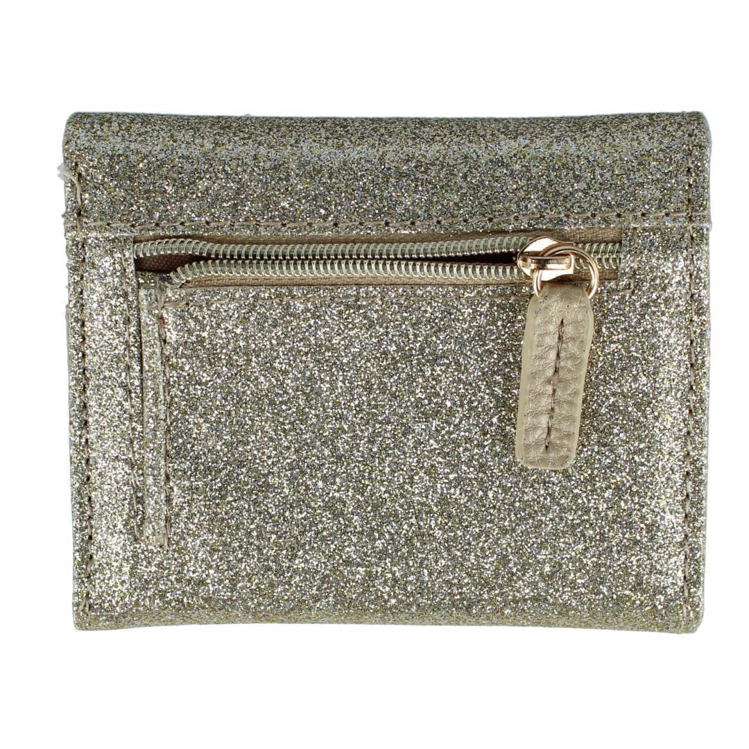 Julia Buxton Women's Stylish and Colorful Mini Trifold Wallet - Gold