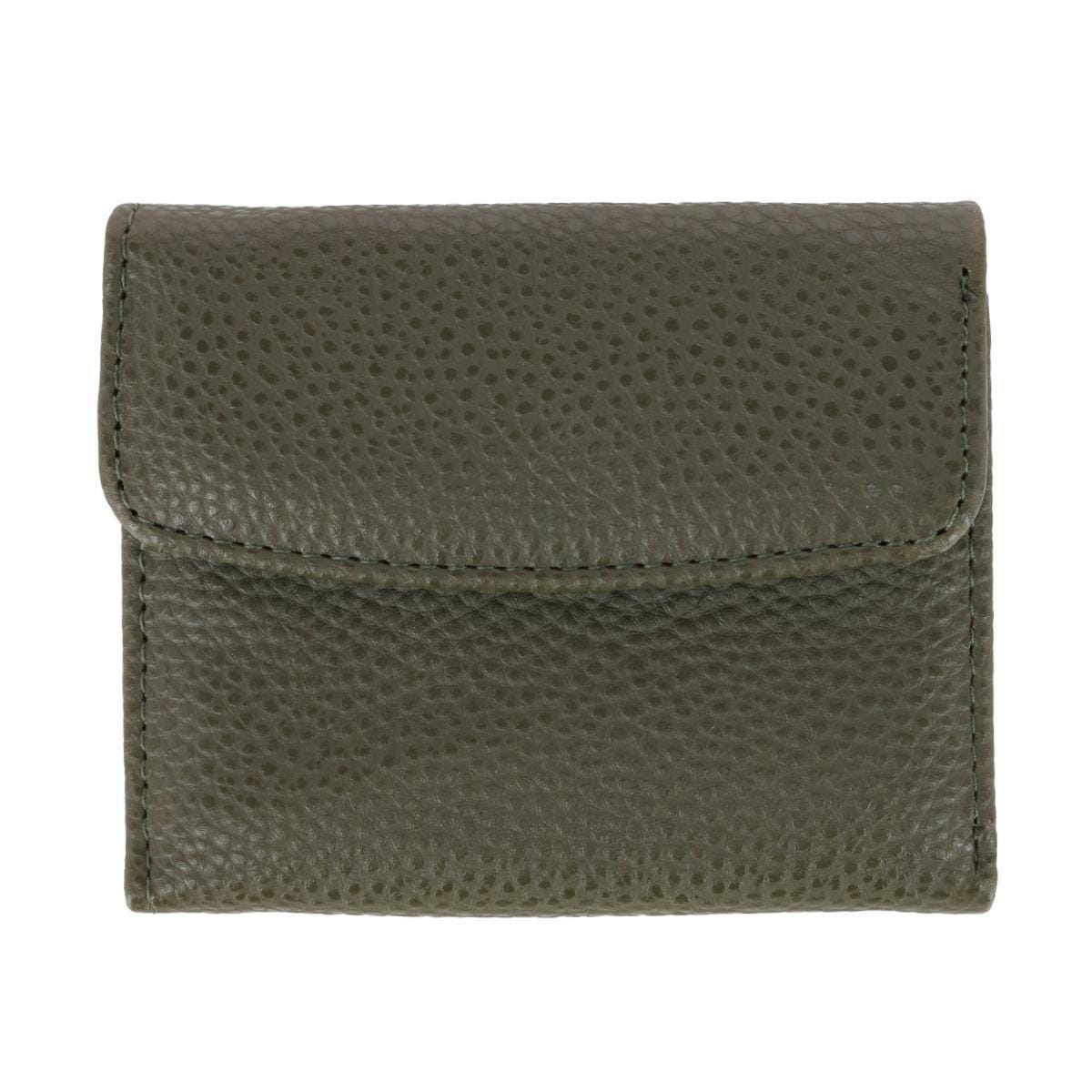 Julia Buxton Women's Stylish and Colorful Mini Trifold Wallet - Olive