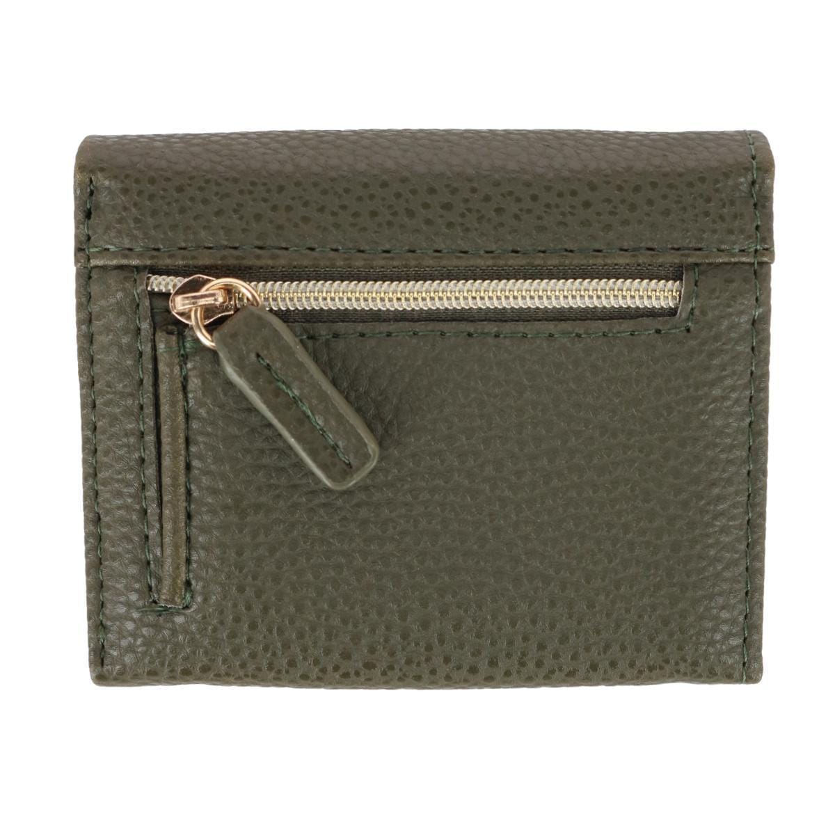 Julia Buxton Women's Stylish and Colorful Mini Trifold Wallet - Olive