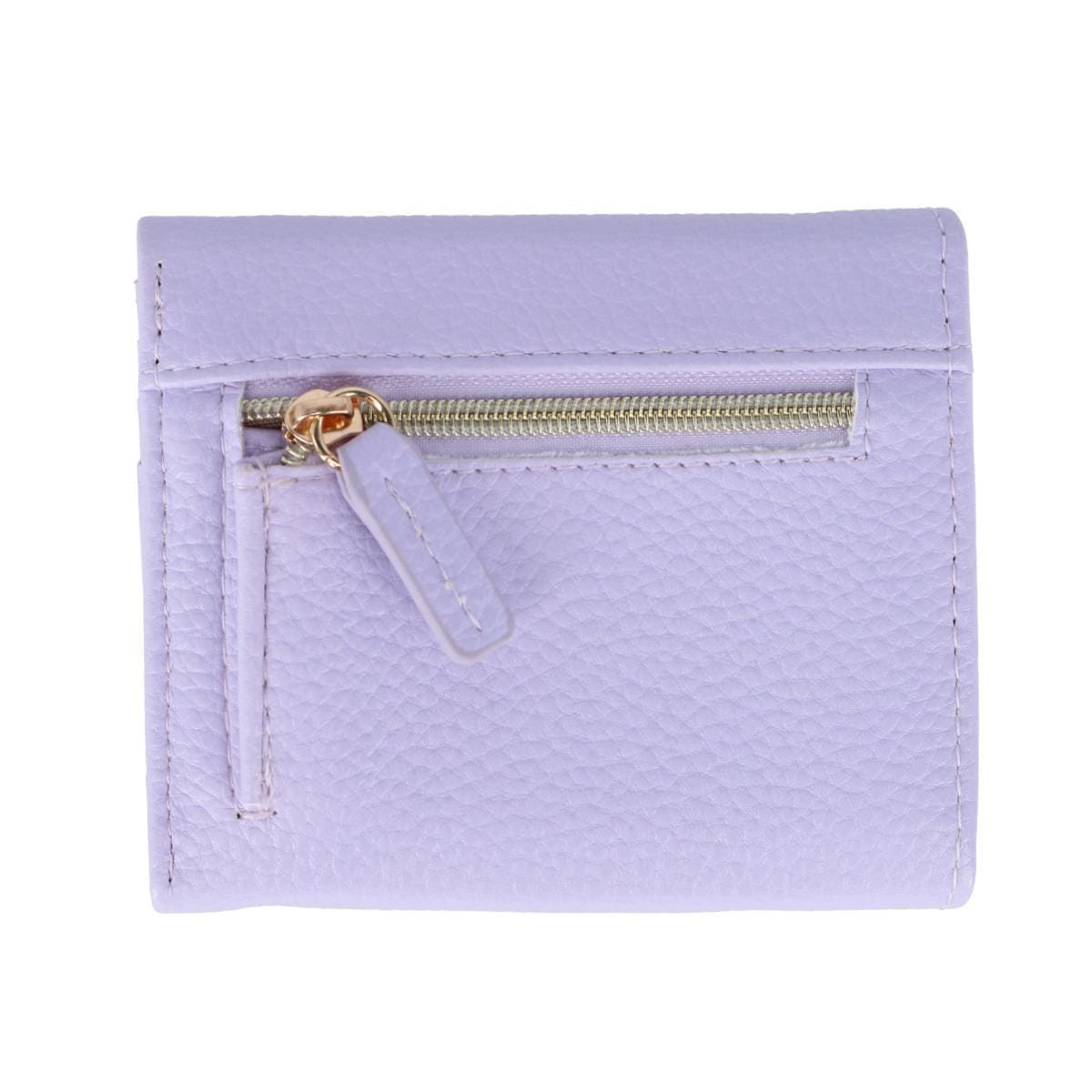 Julia Buxton Women's Stylish and Colorful Mini Trifold Wallet - Lilac