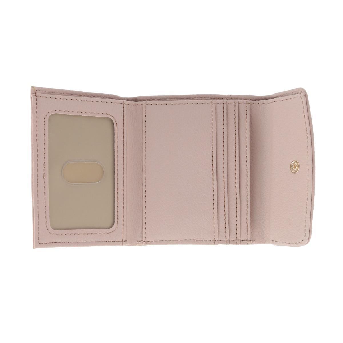 Julia Buxton Women's Stylish and Colorful Mini Trifold Wallet - White Pepper