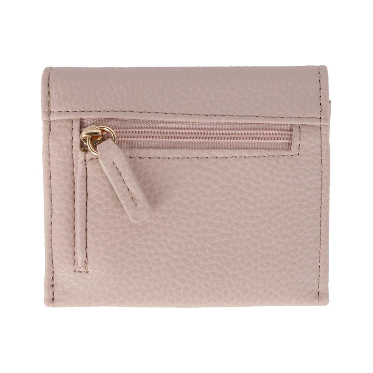 Julia Buxton Women's Stylish and Colorful Mini Trifold Wallet - White Pepper