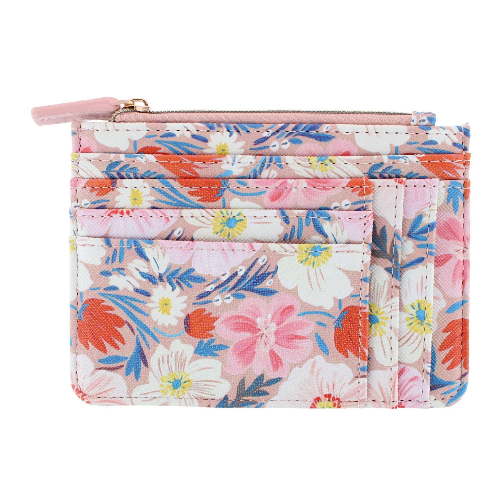 Julia Buxton Women's Colorful Premium Faux Leather Slot Coin Case Purse - Women's Colorful Premium Faux Leather Slot Coin Case Purse