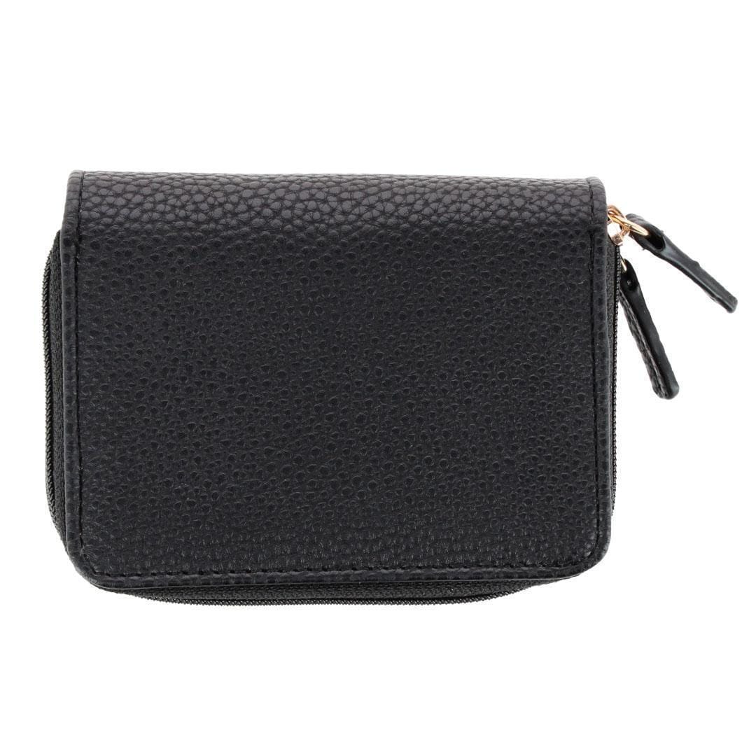 Buxton Women's Stylish Colored Multi Card Case Wizard Wallet - Black