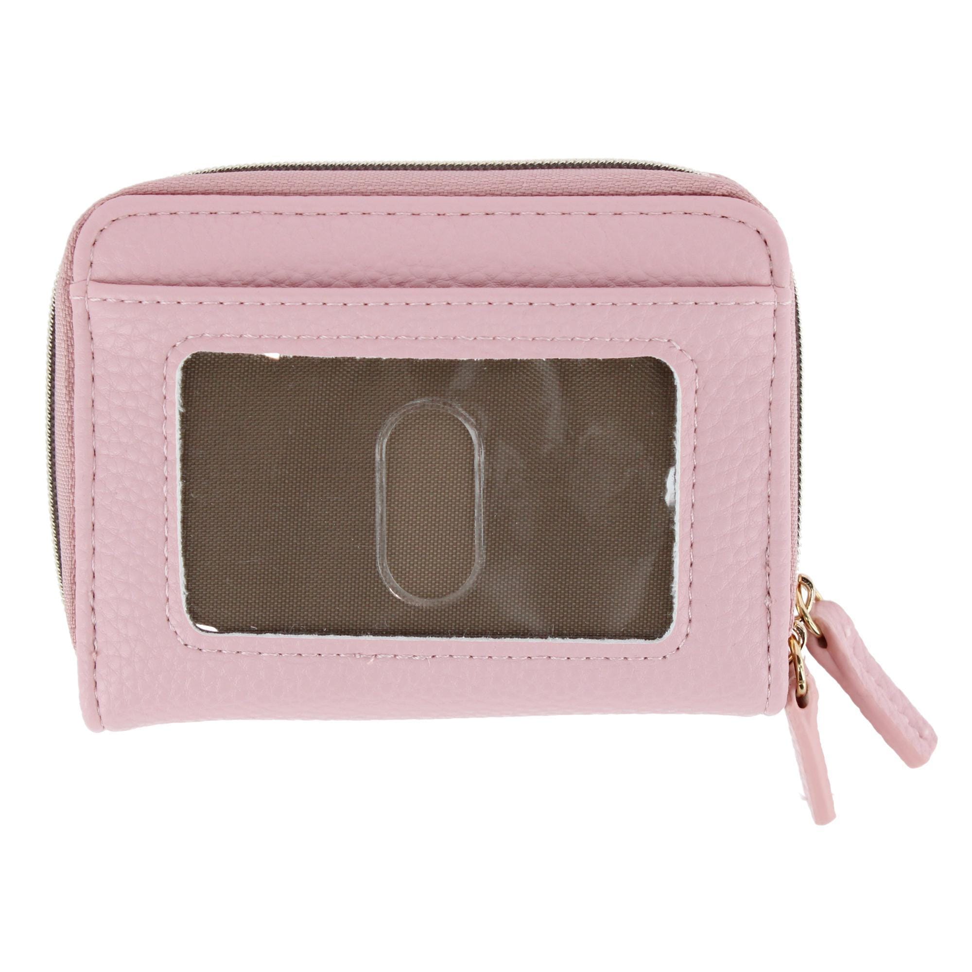 Buxton Women's Stylish Colored Multi Card Case Wizard Wallet - Champagne Blush