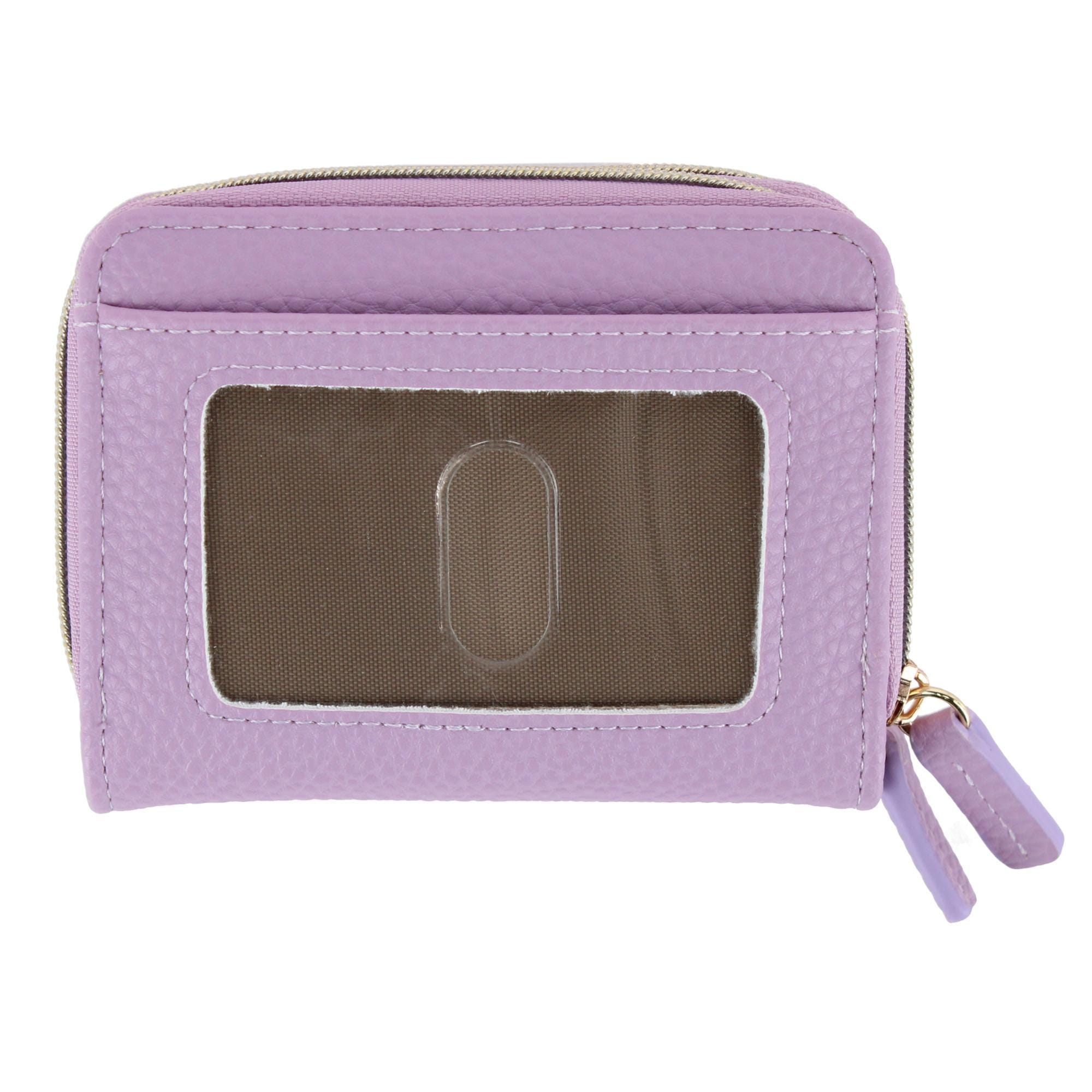 Buxton Women's Stylish Colored Multi Card Case Wizard Wallet - Lilac