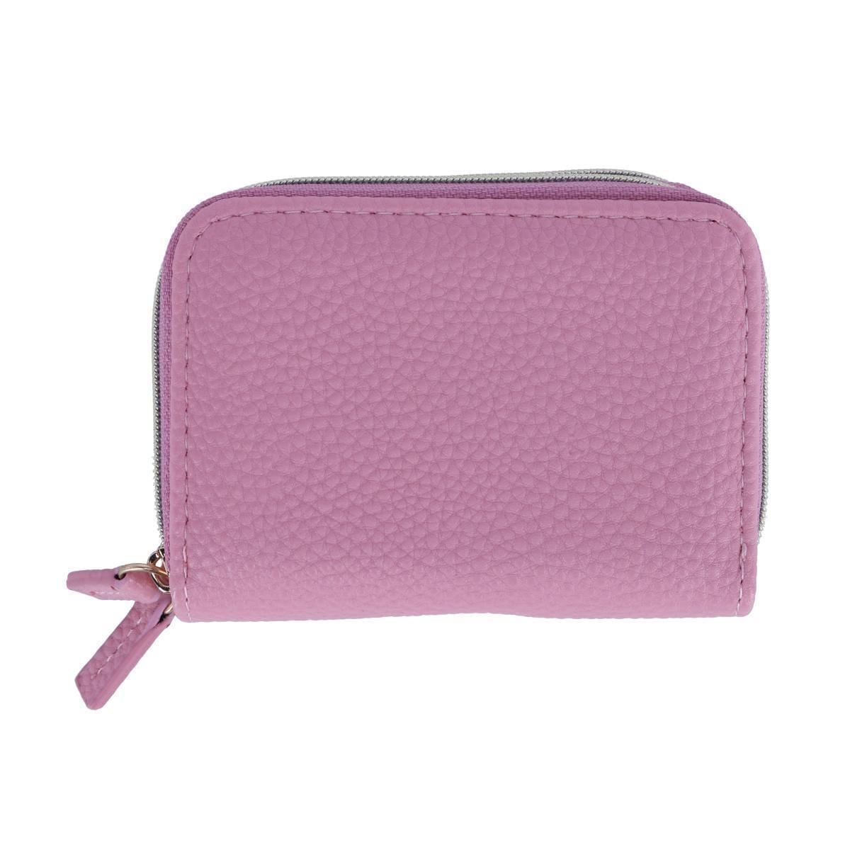 Buxton Women's Stylish Colored Multi Card Case Wizard Wallet - Mauve Blush