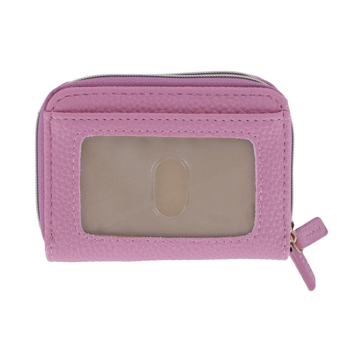 Buxton Women's Stylish Colored Multi Card Case Wizard Wallet - Mauve Blush