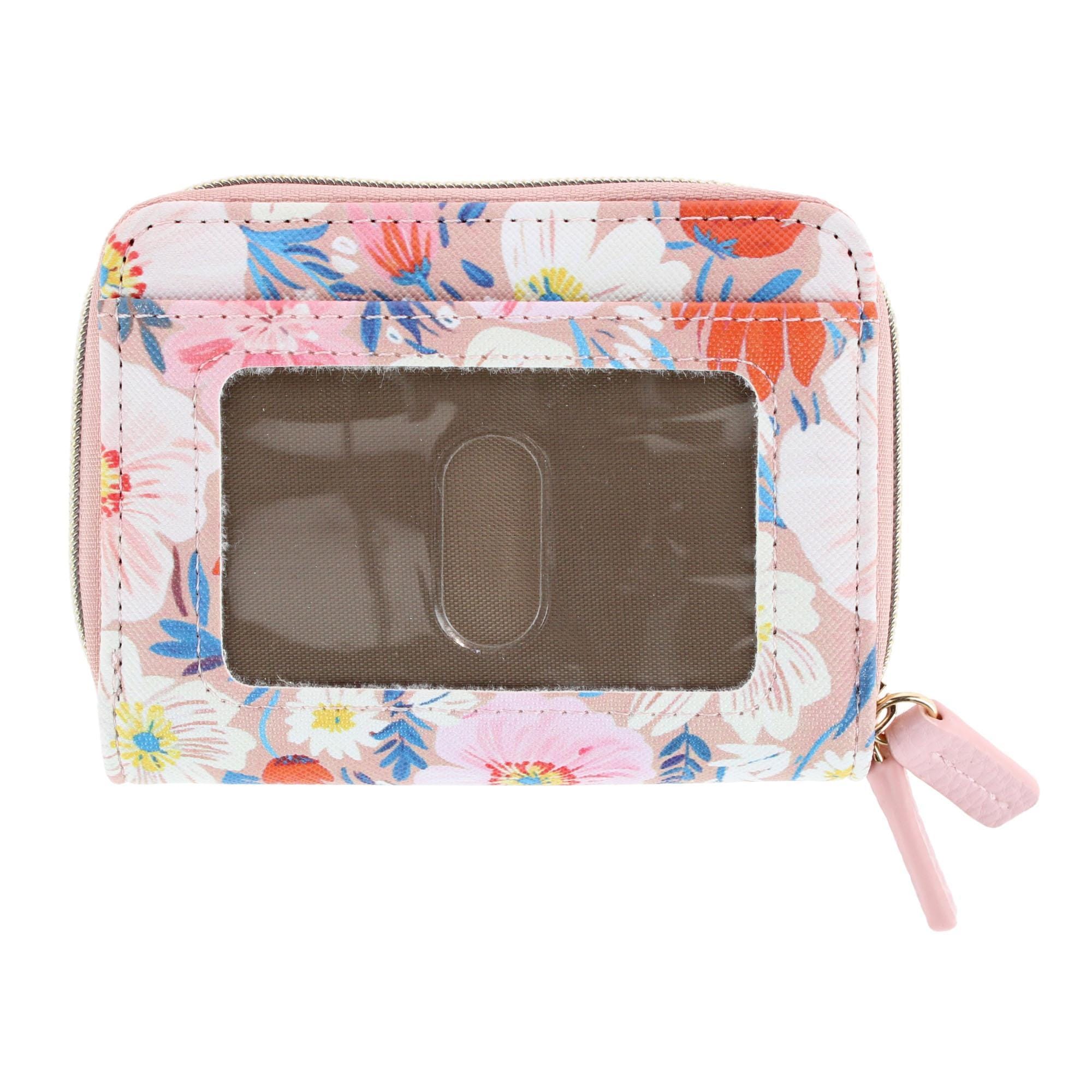 Buxton Women's Stylish Colored Multi Card Case Wizard Wallet - Perrenial Floral