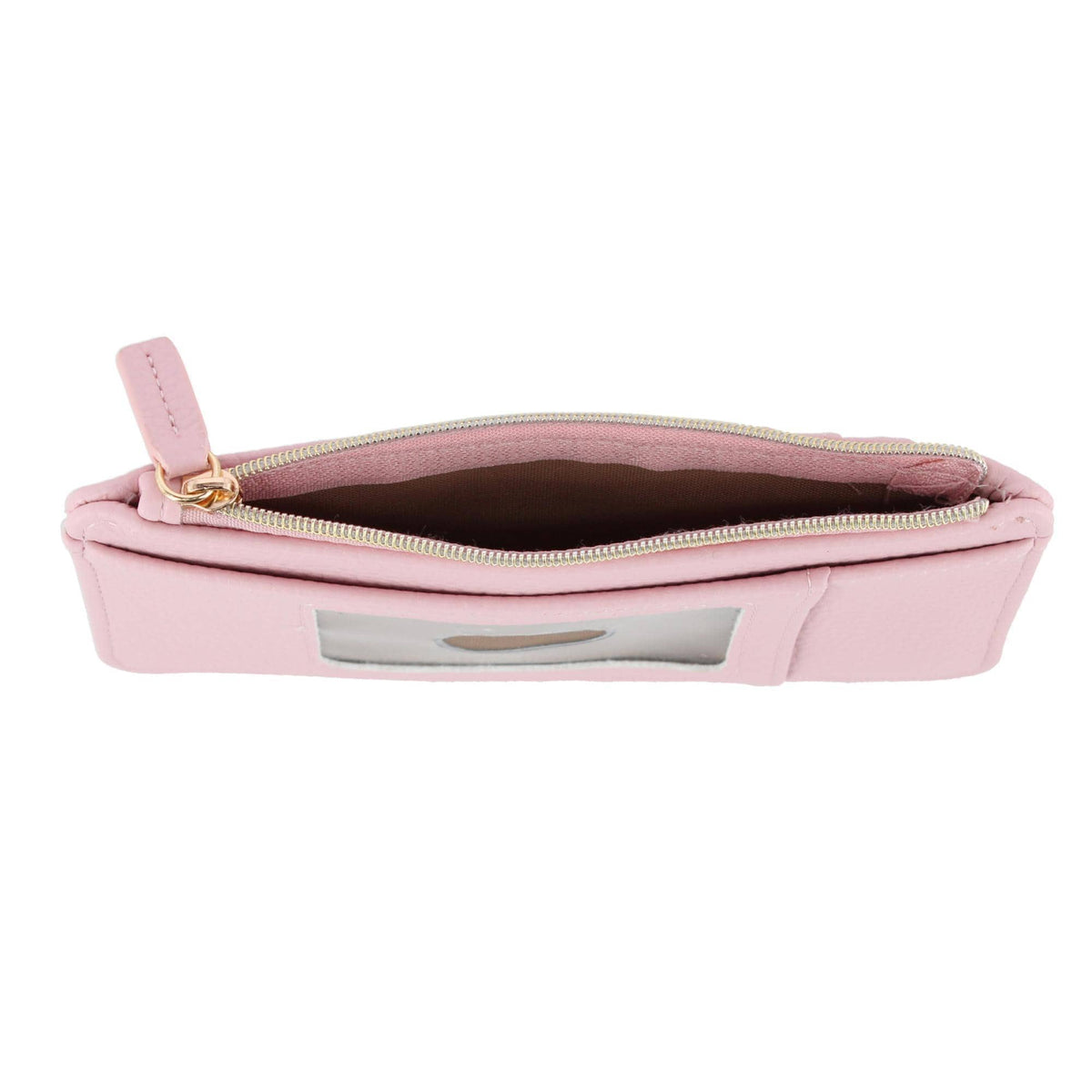 Julia Buxton Women's Vegan Leather Thin Card RFID Organizer Case - Champaign Blush
