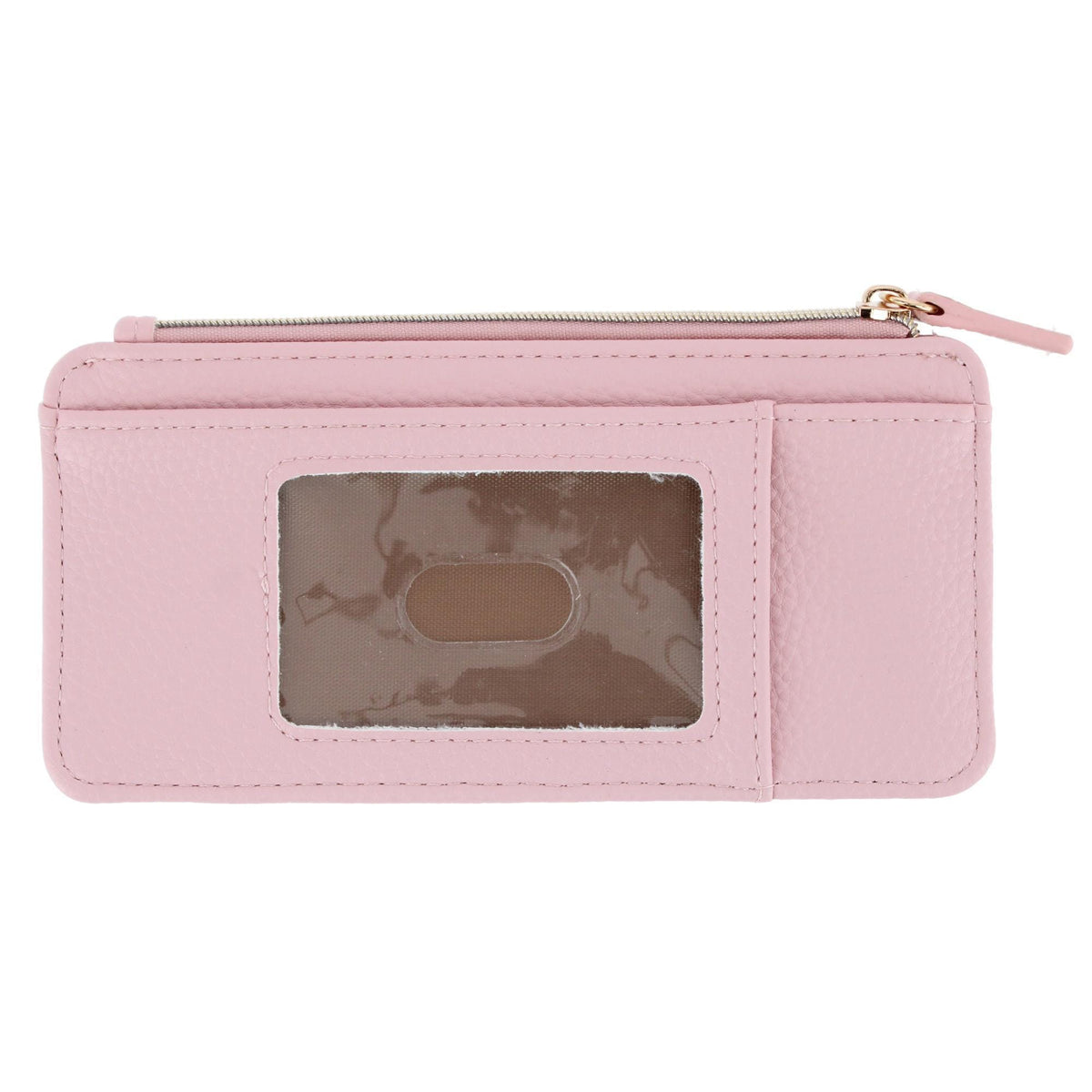 Julia Buxton Women's Vegan Leather Thin Card RFID Organizer Case - Champaign Blush