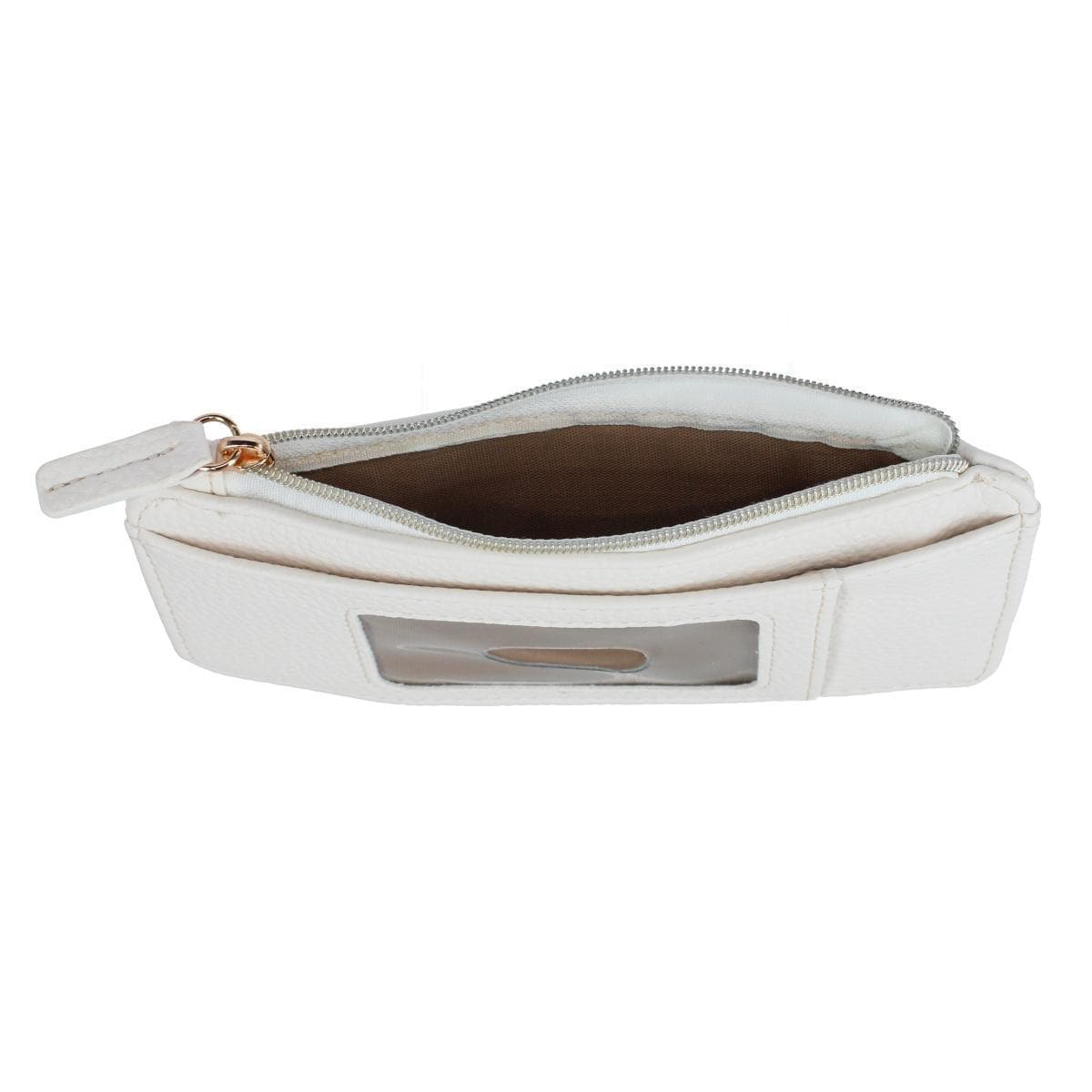 Julia Buxton Women's Vegan Leather Thin Card RFID Organizer Case - Summer White