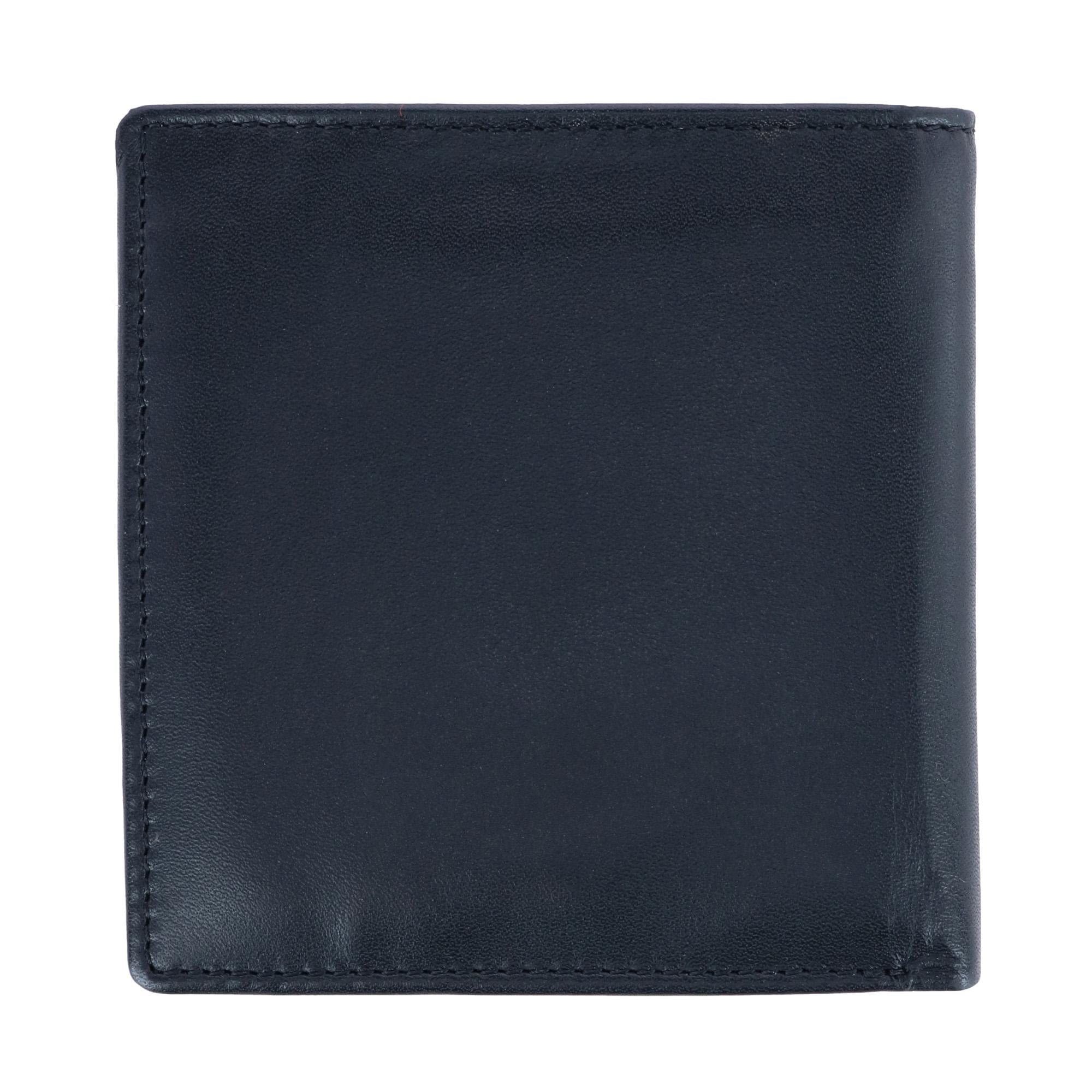 DOPP Men's Leather Dopp Regatta RFID Convertible Cardex Hipster Wallet - Black