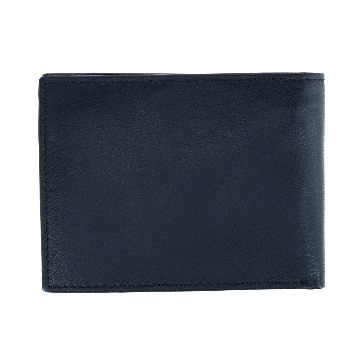 DOPP Men's Leather Dopp RFID Convertible Bifold Wallet with Snap Coin Pouch - Black