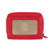 Women's Solid Colored Pebbled Multi Card Wizard
