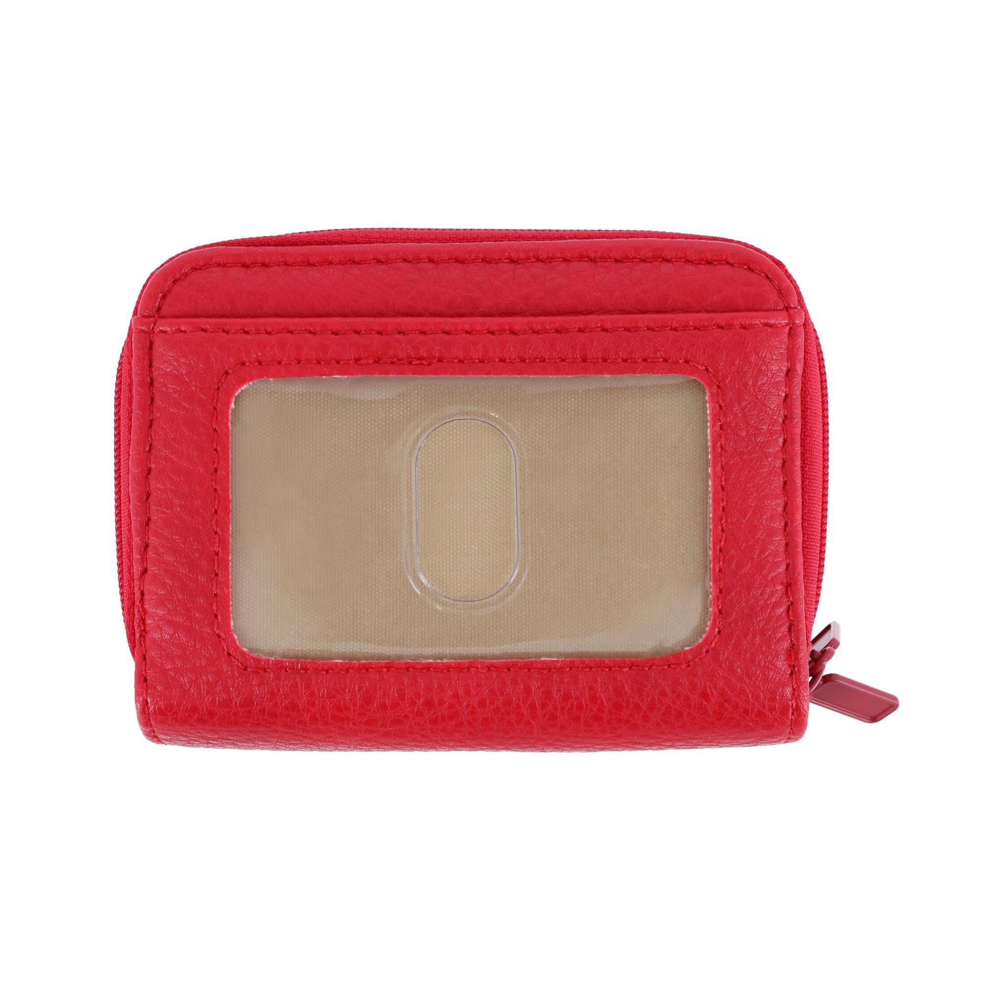 Buxton Women's Solid Colored Pebbled Multi Card Wizard - Women's Solid Colored Pebbled Multi Card Wizard