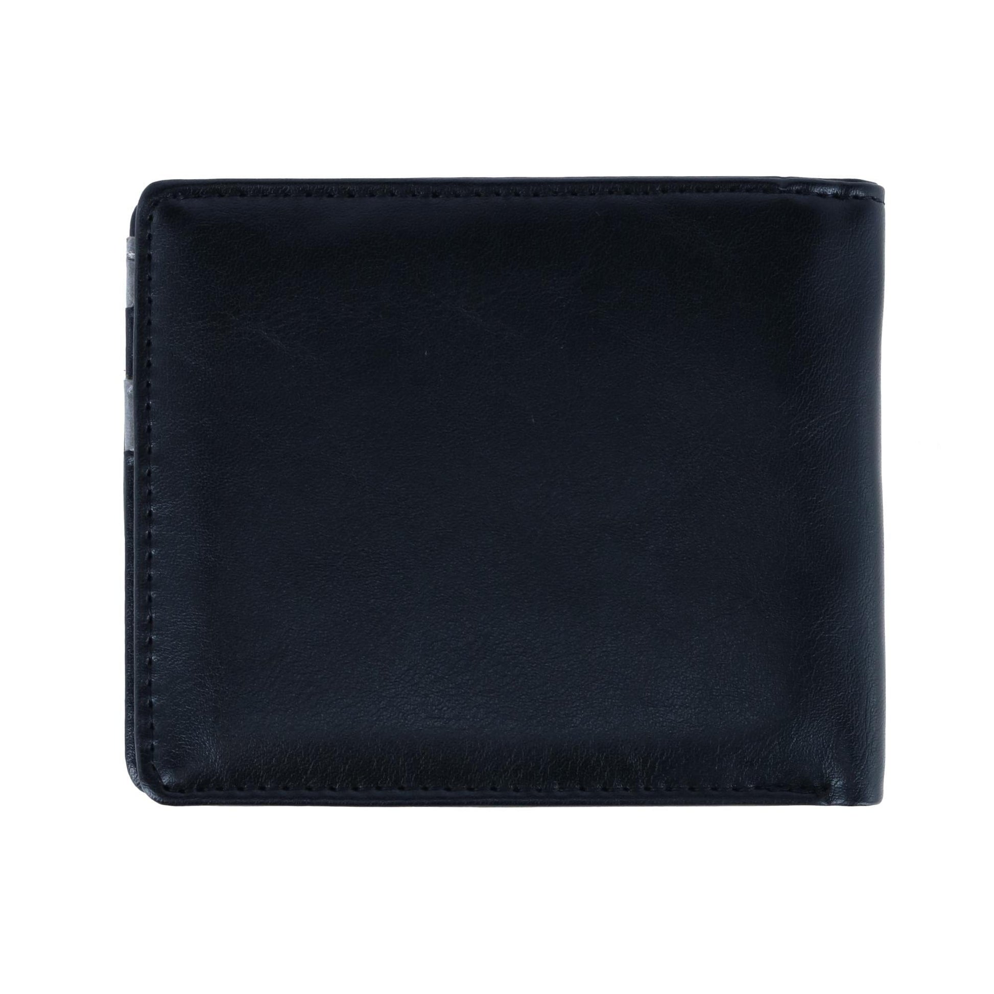 Buxton Men's RFID Distressed Vegan Leather Bifold Wallet - Black