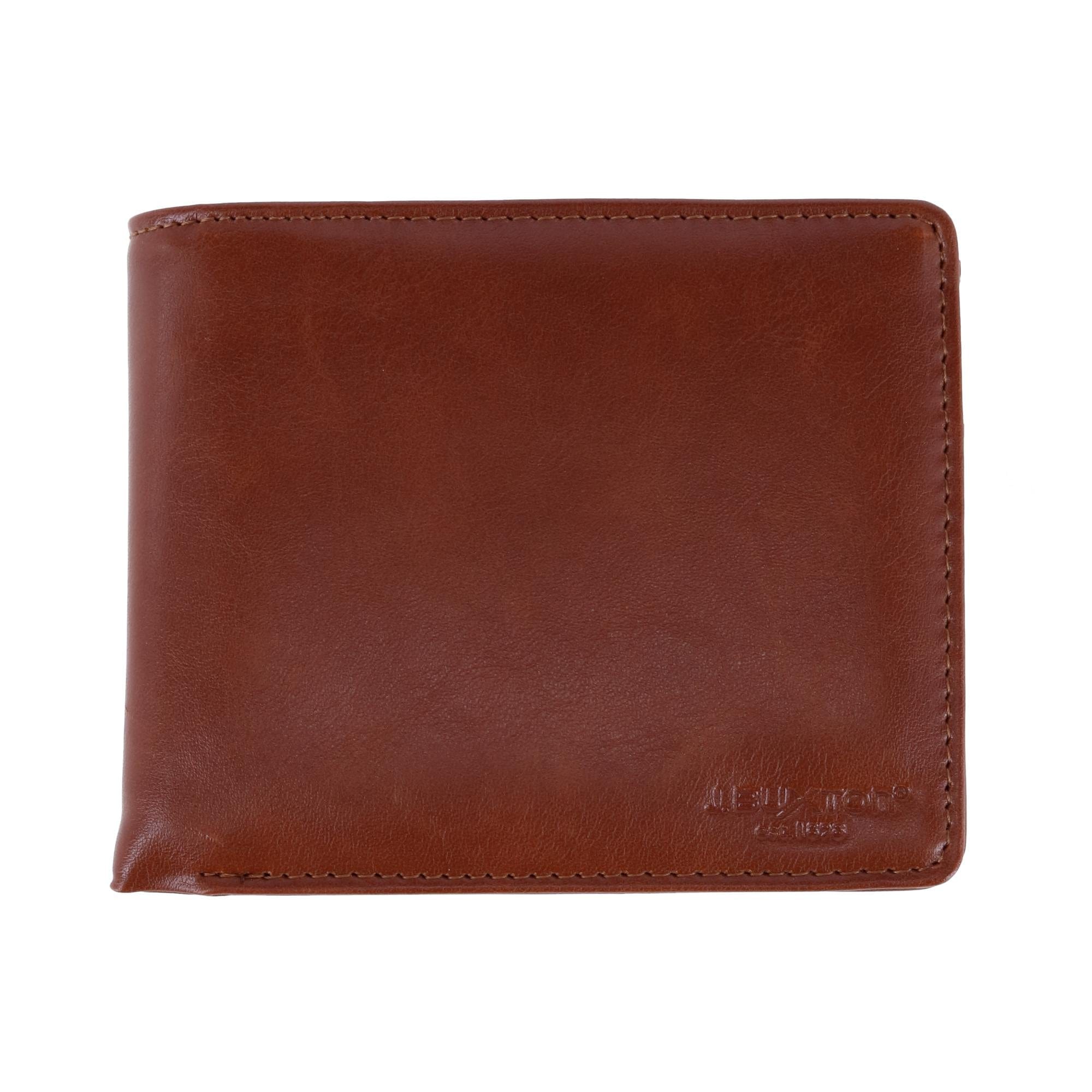 Buxton Men's RFID Distressed Vegan Leather Bifold Wallet - Men's RFID Distressed Vegan Leather Bifold Wallet