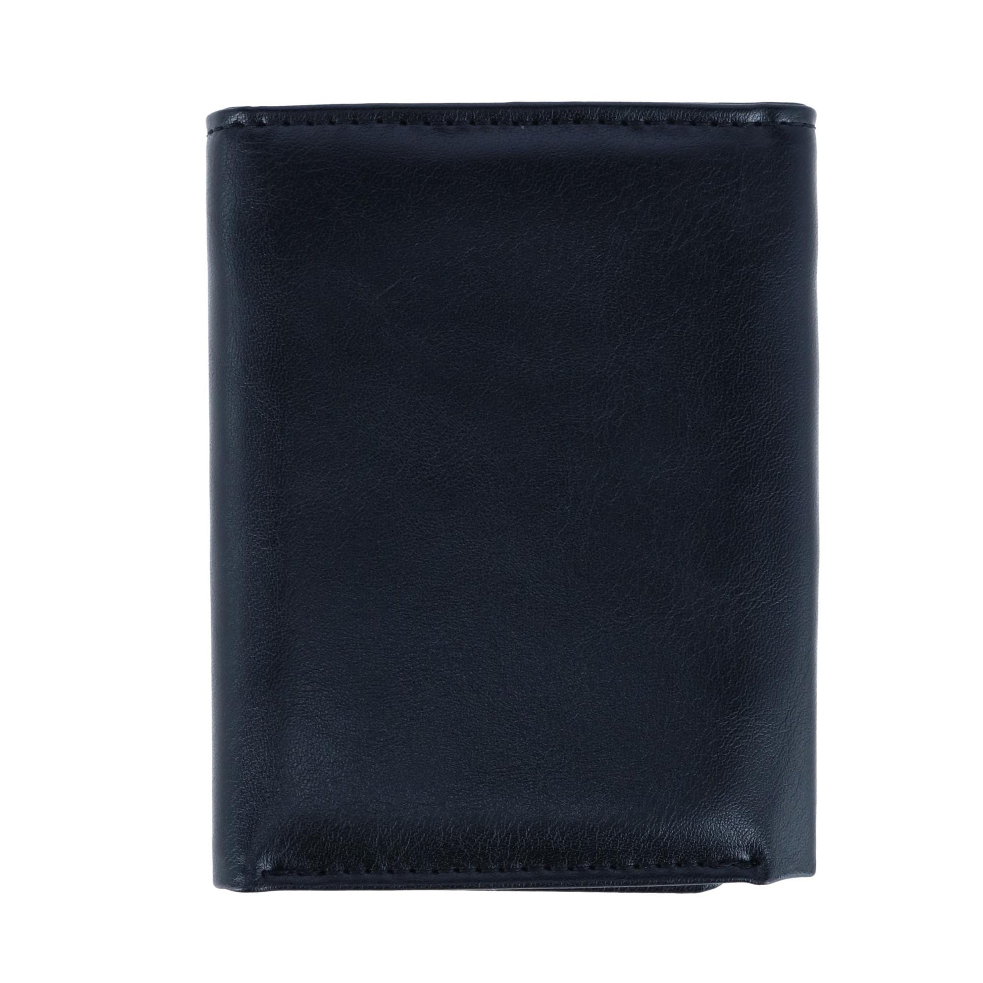 Buxton Men's RFID Distressed Vegan Leather Trifold Wallet - Black