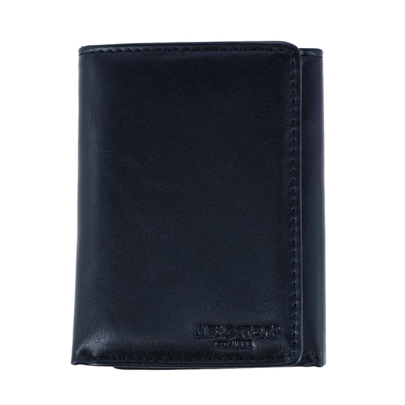 Men's RFID Distressed Vegan Leather Trifold Wallet