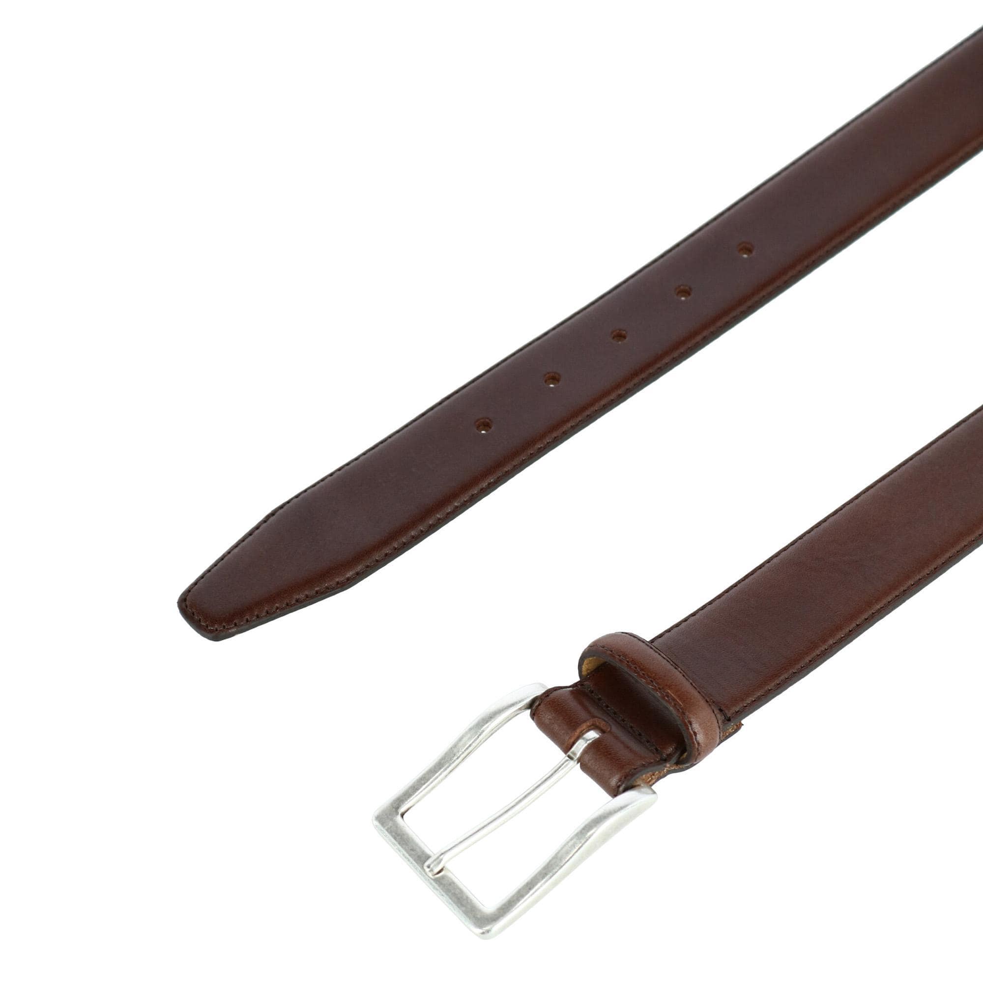 CrookhornDavis Men's Somerset Smooth Calfskin Dress Belt - Brown