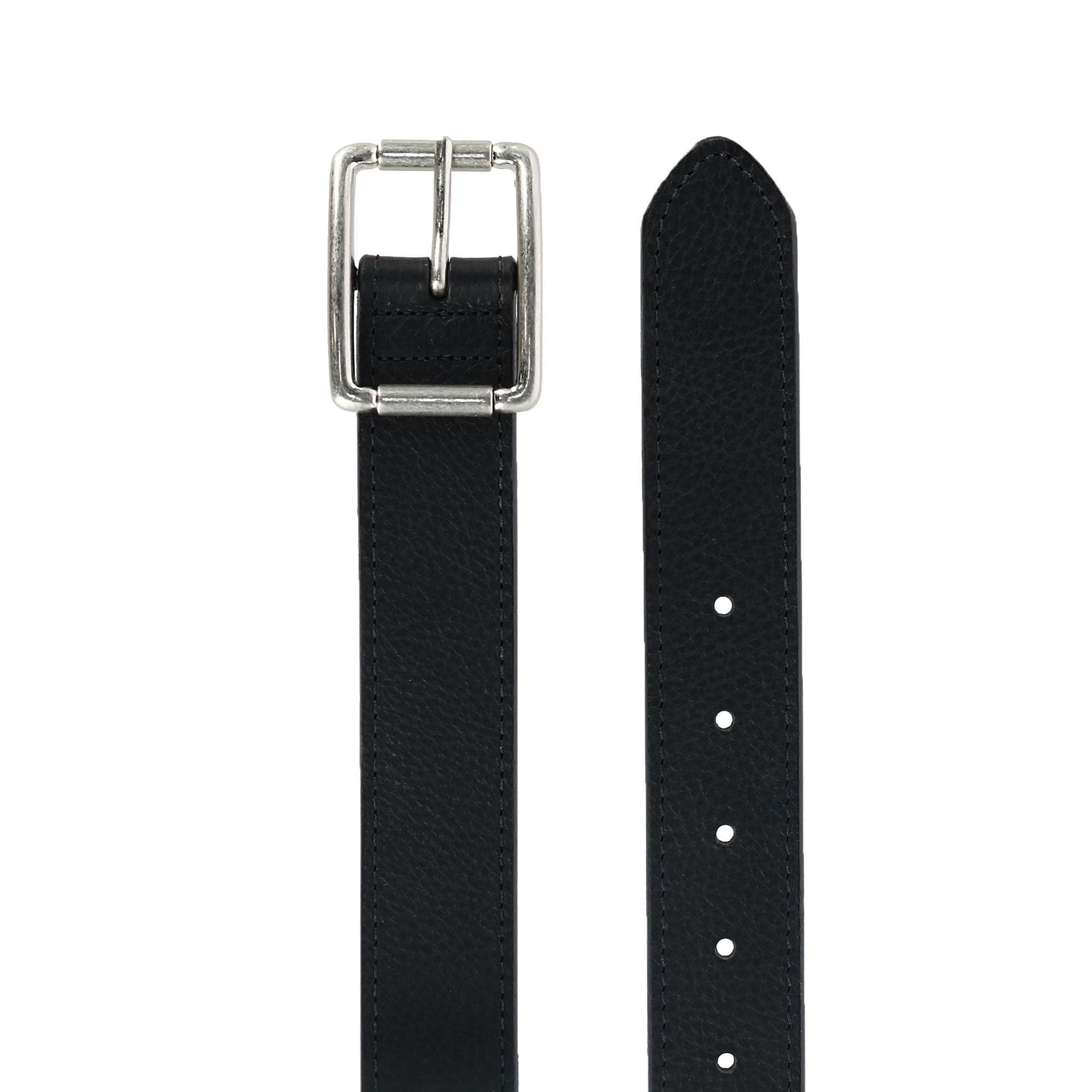CrookhornDavis Men's Newcastle Natural Grain Leather Belt - Black