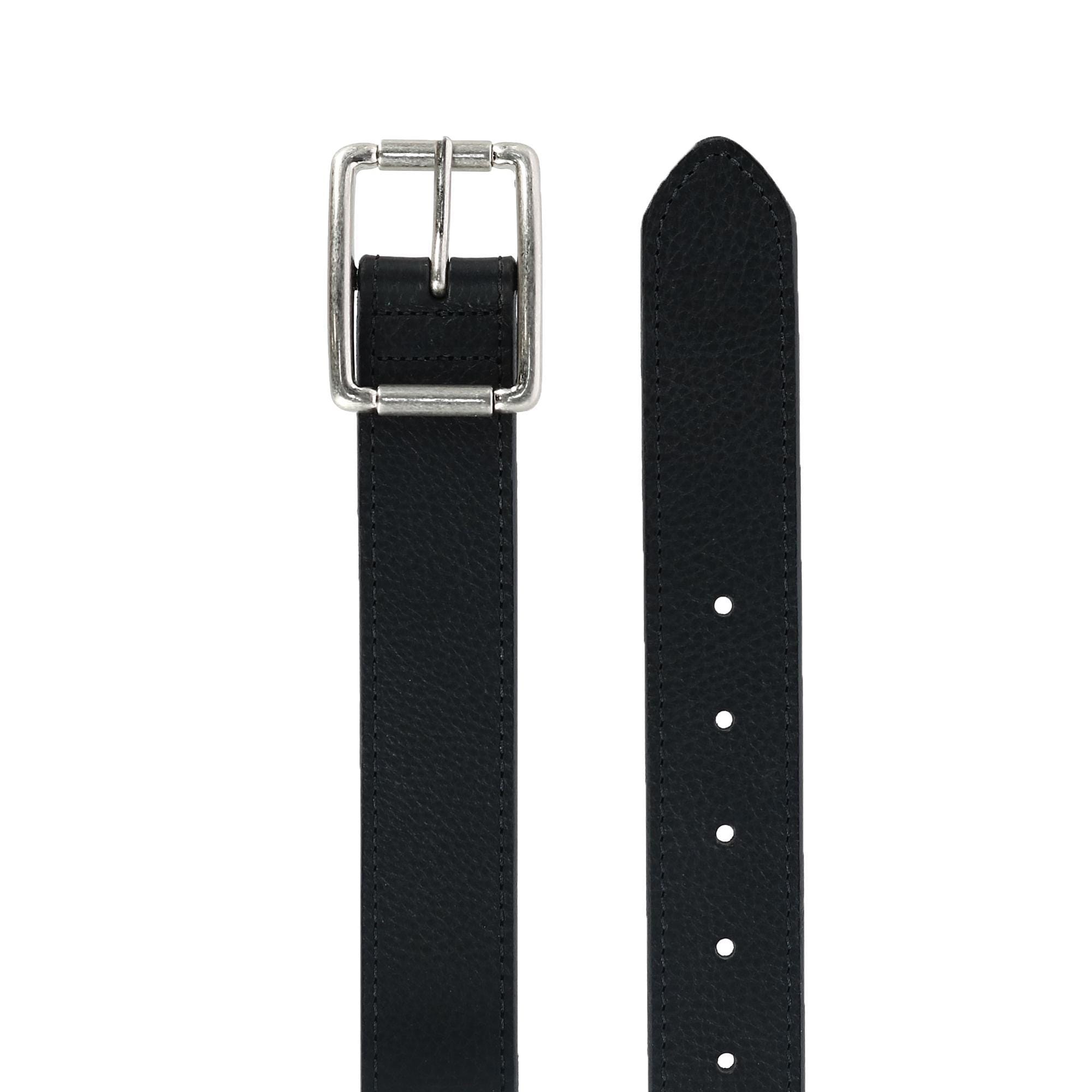 CrookhornDavis Men's Newcastle Natural Grain Leather Belt - Black
